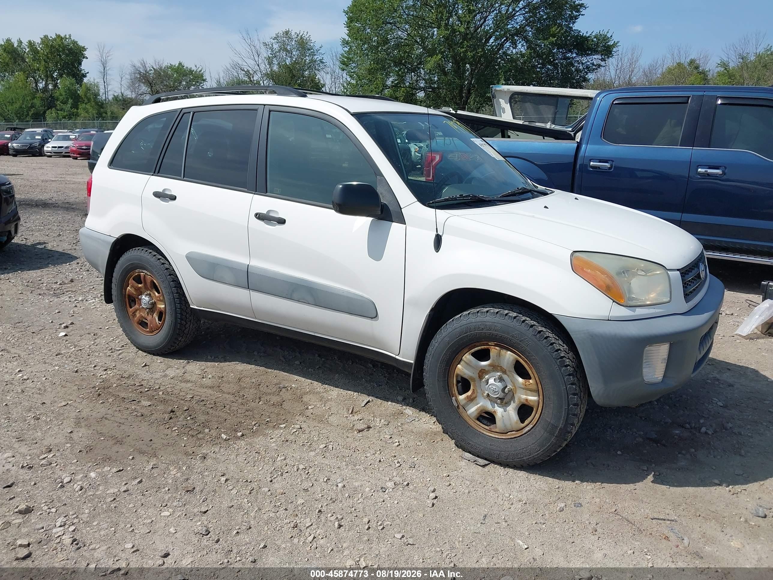 2001 Toyota Rav4   White vin: JTEHH20V410098787