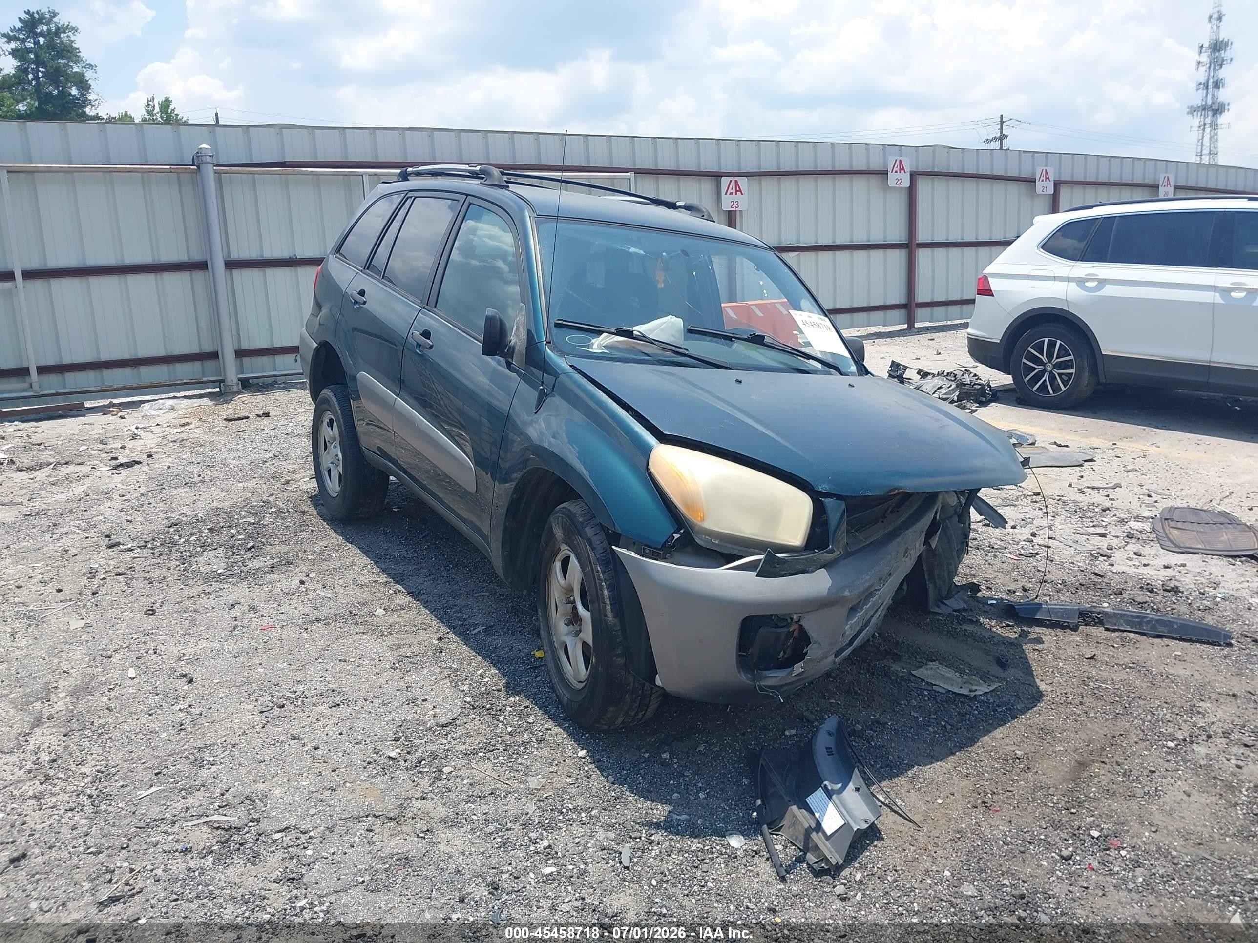 2002 Toyota Rav4   Green vin: JTEHH20V420169665
