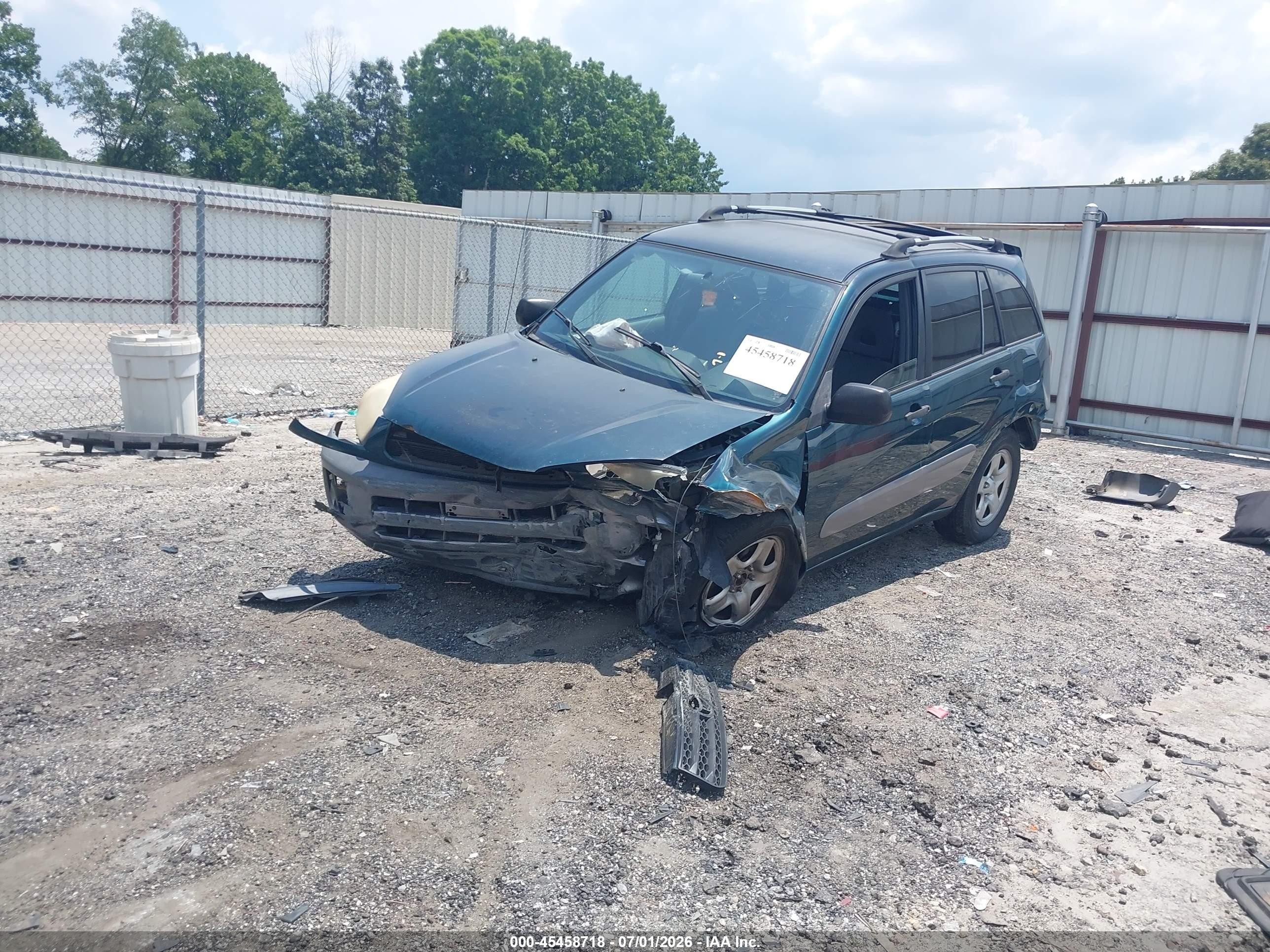 2002 Toyota Rav4   Green vin: JTEHH20V420169665