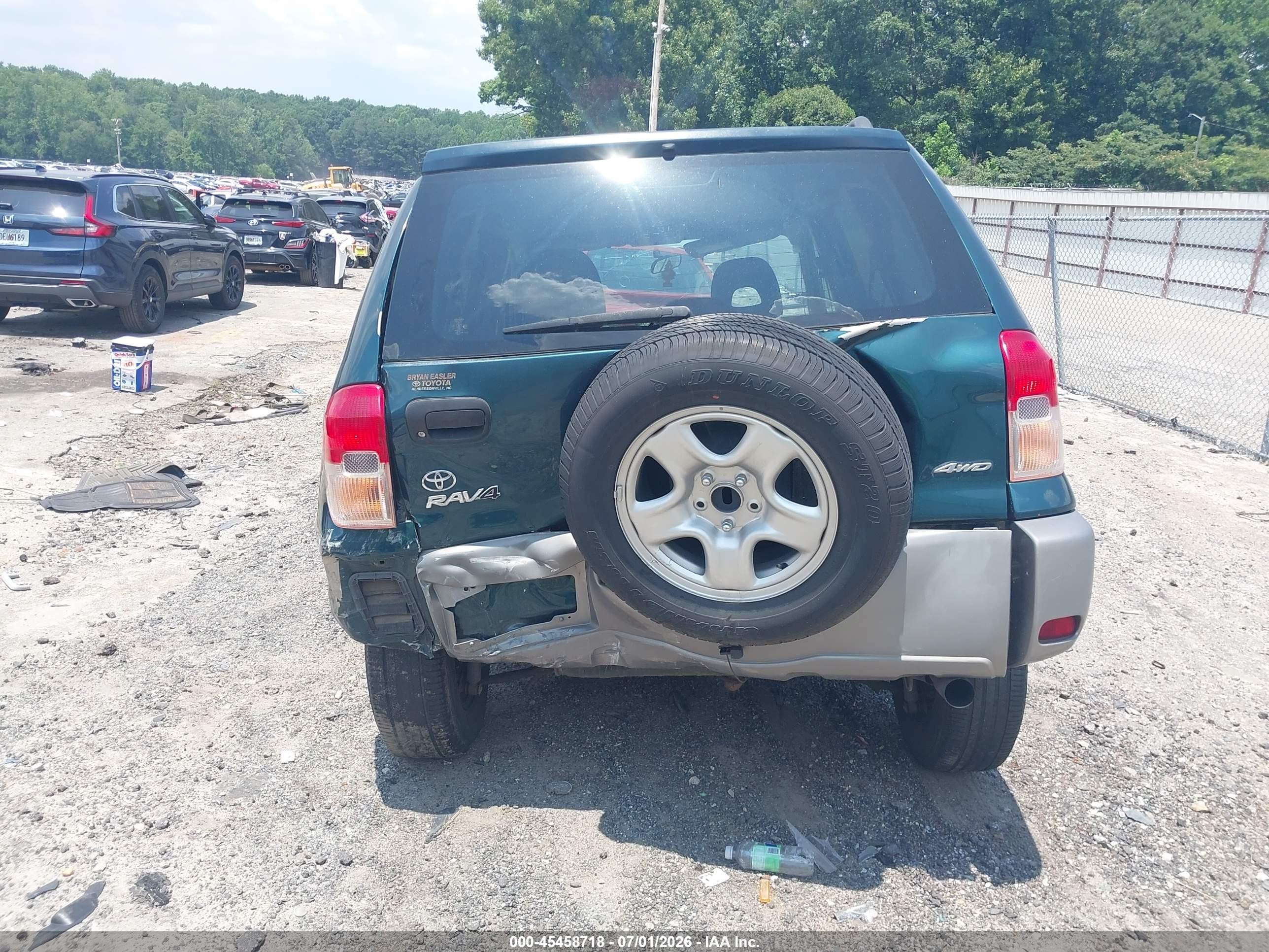 2002 Toyota Rav4   Green vin: JTEHH20V420169665