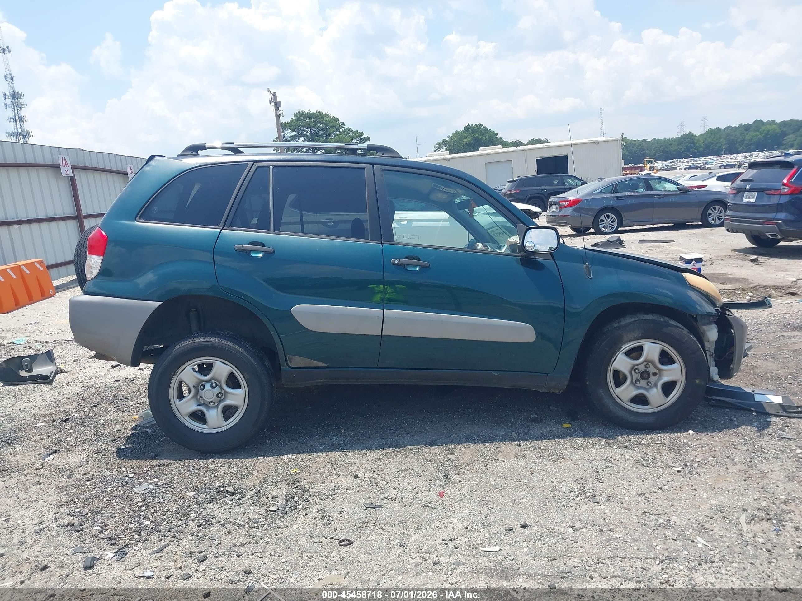 2002 Toyota Rav4   Green vin: JTEHH20V420169665