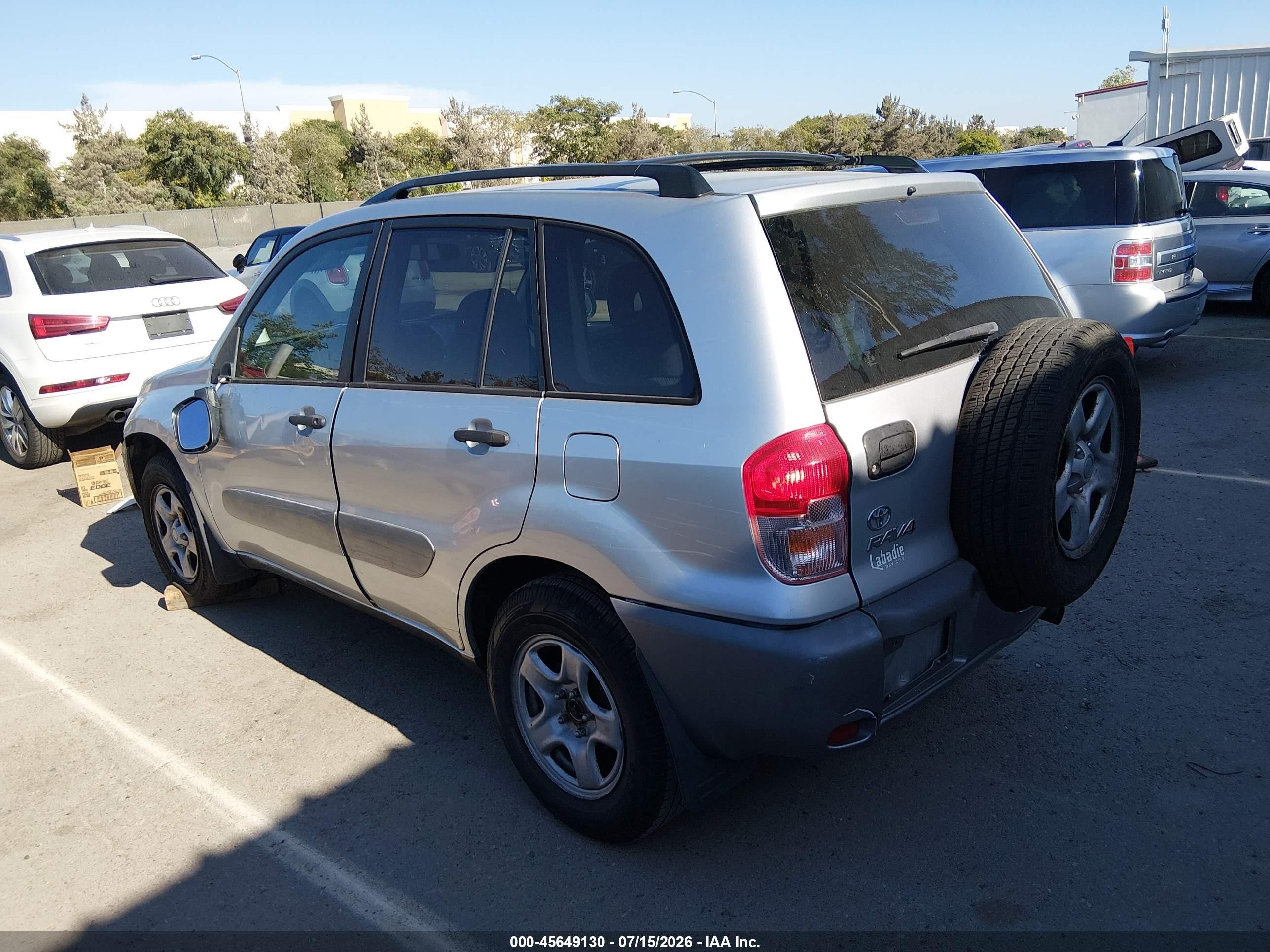 2003 Toyota Rav4   Silver vin: JTEHH20V636095440