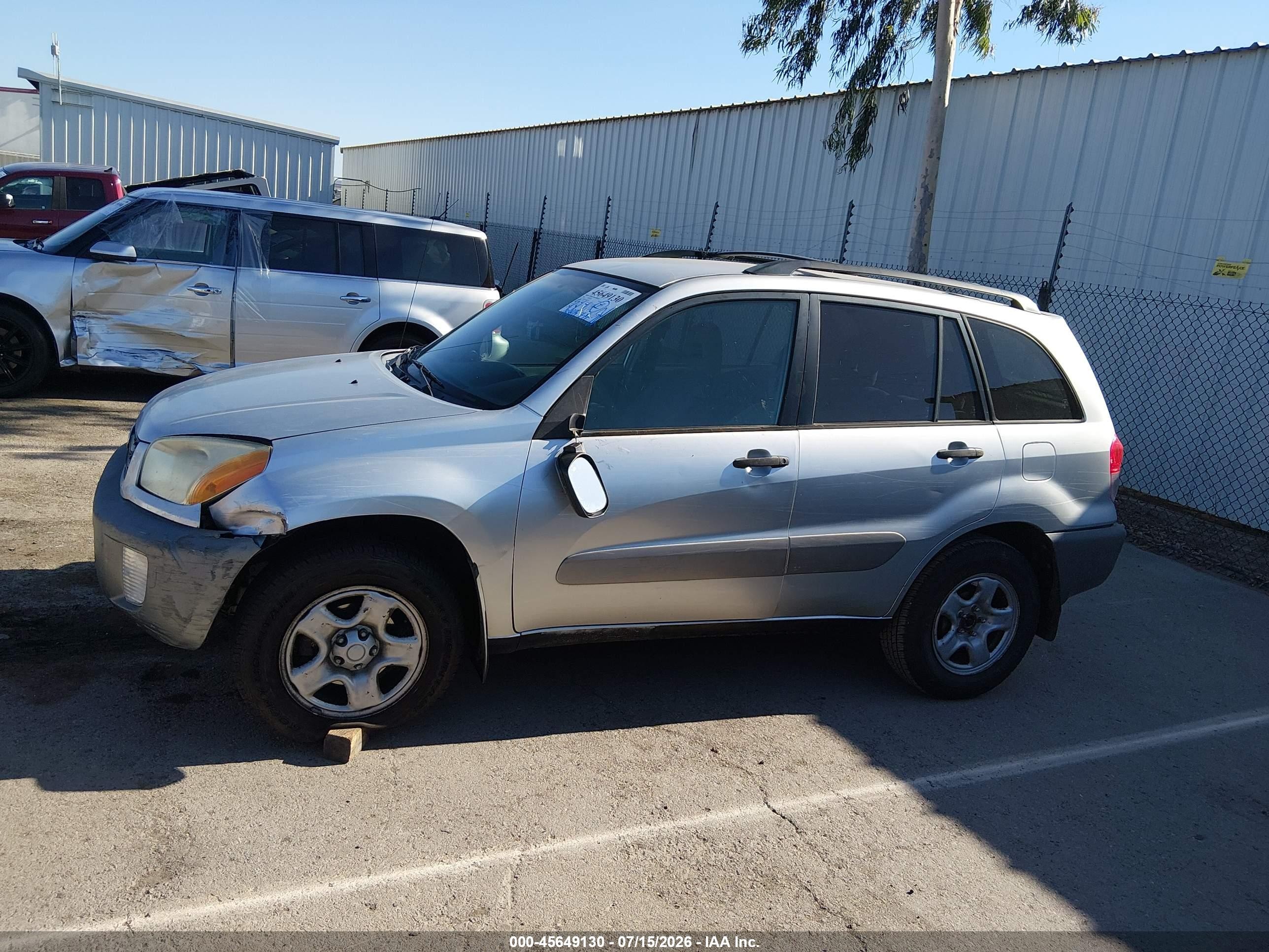 2003 Toyota Rav4   Silver vin: JTEHH20V636095440