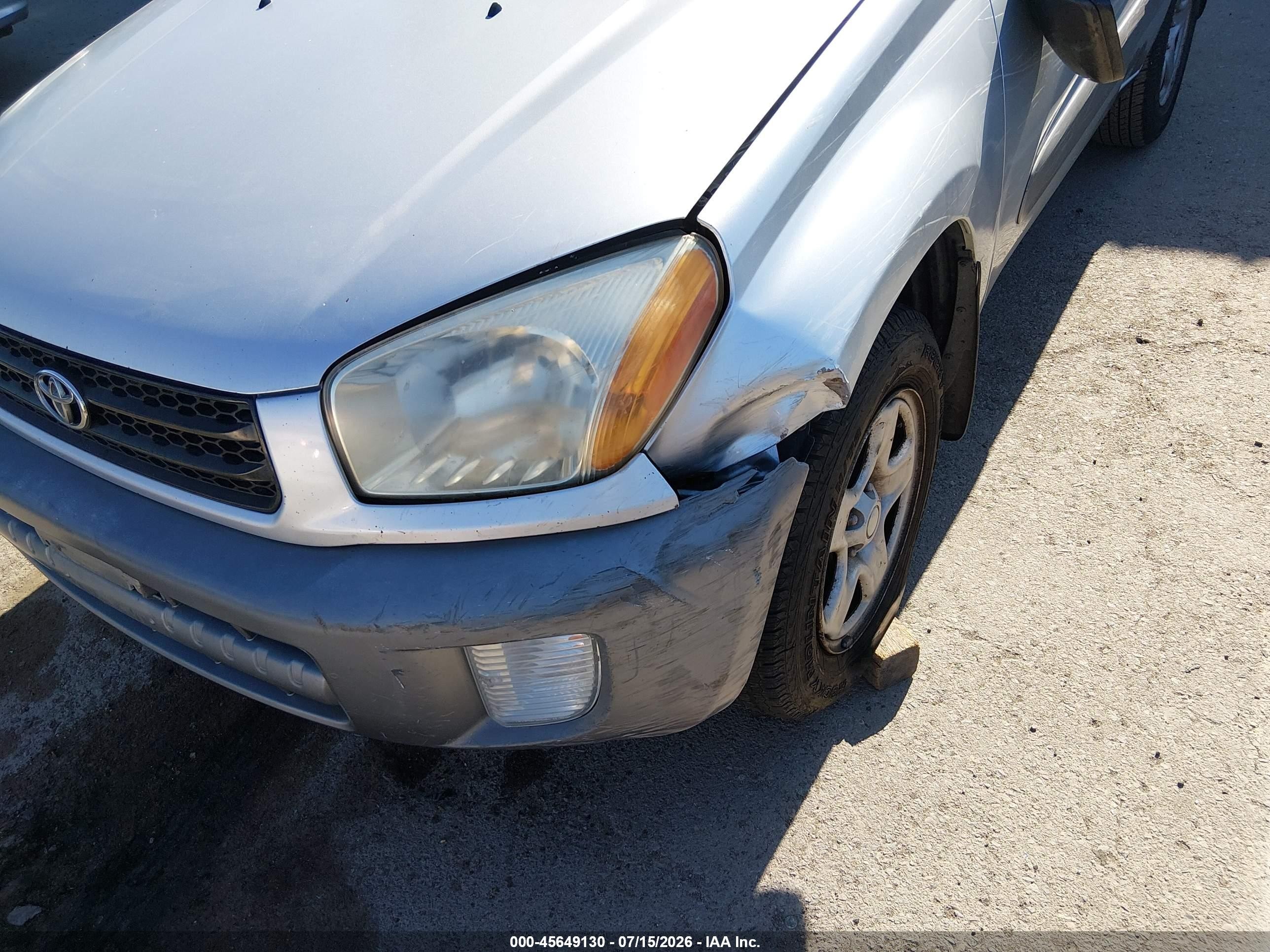 2003 Toyota Rav4   Silver vin: JTEHH20V636095440