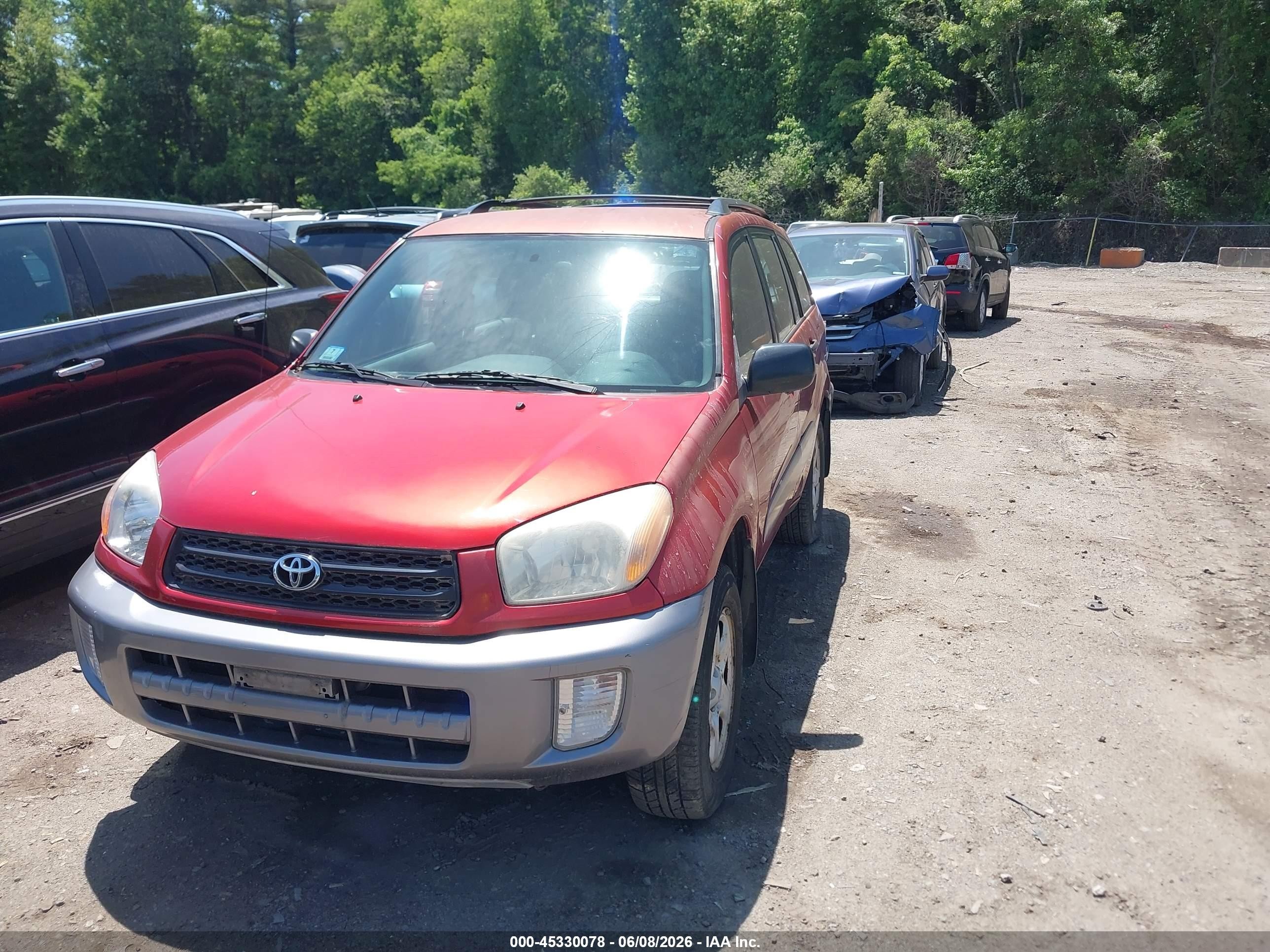 2002 Toyota Rav4   Red vin: JTEHH20V720175881