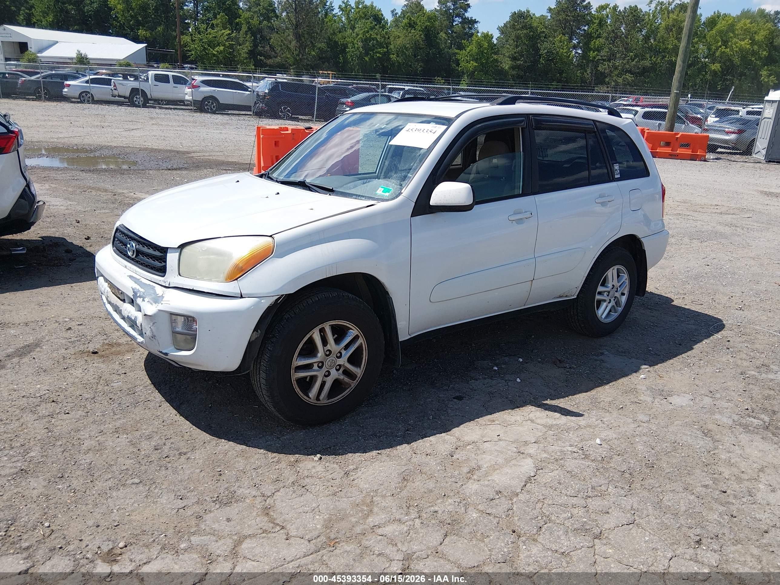 2003 Toyota Rav4   Белый vin: JTEHH20V730257207