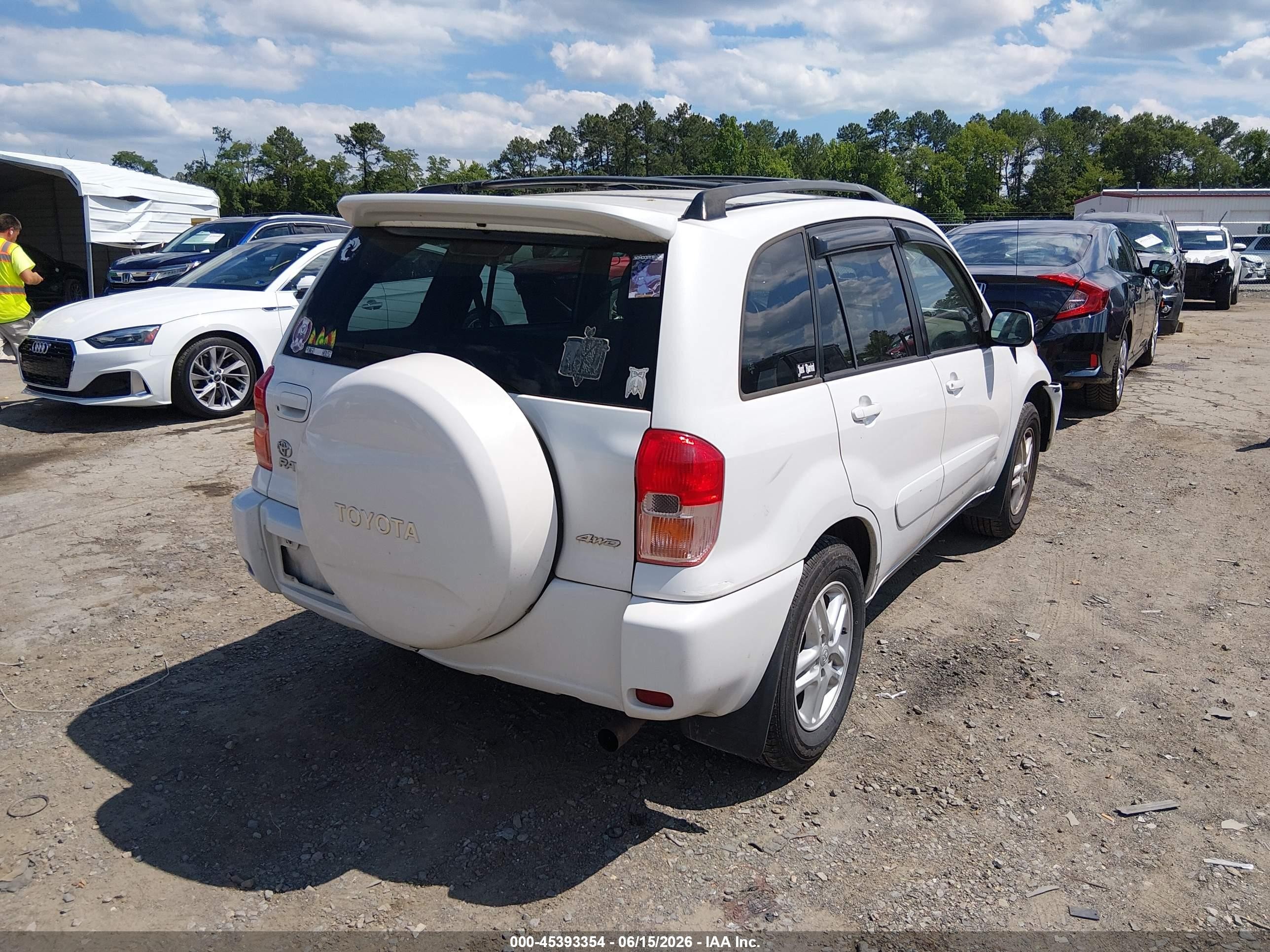 2003 Toyota Rav4   Белый vin: JTEHH20V730257207