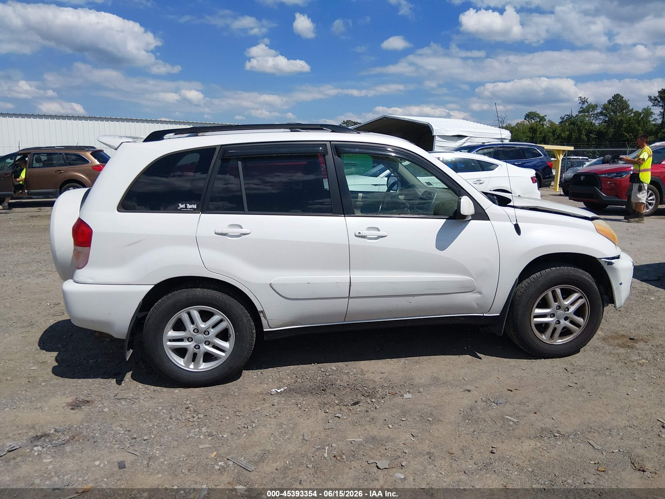 2003 Toyota Rav4   Белый vin: JTEHH20V730257207