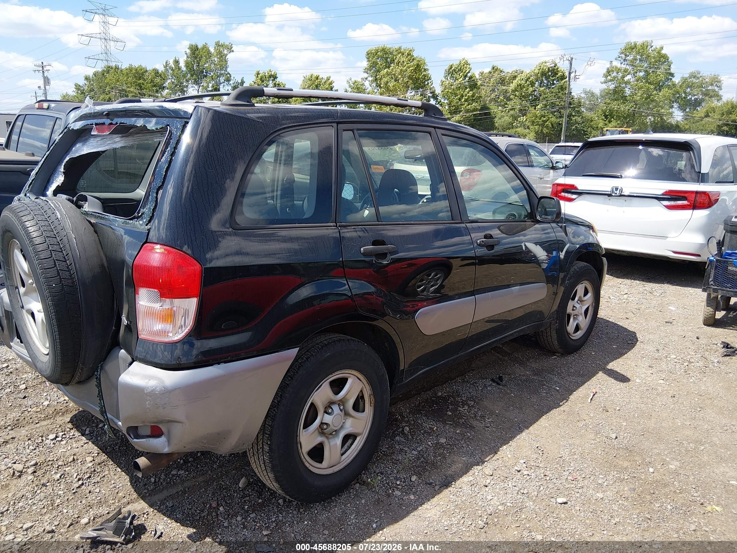 2003 Toyota Rav4 Black vin: JTEHH20V736073432