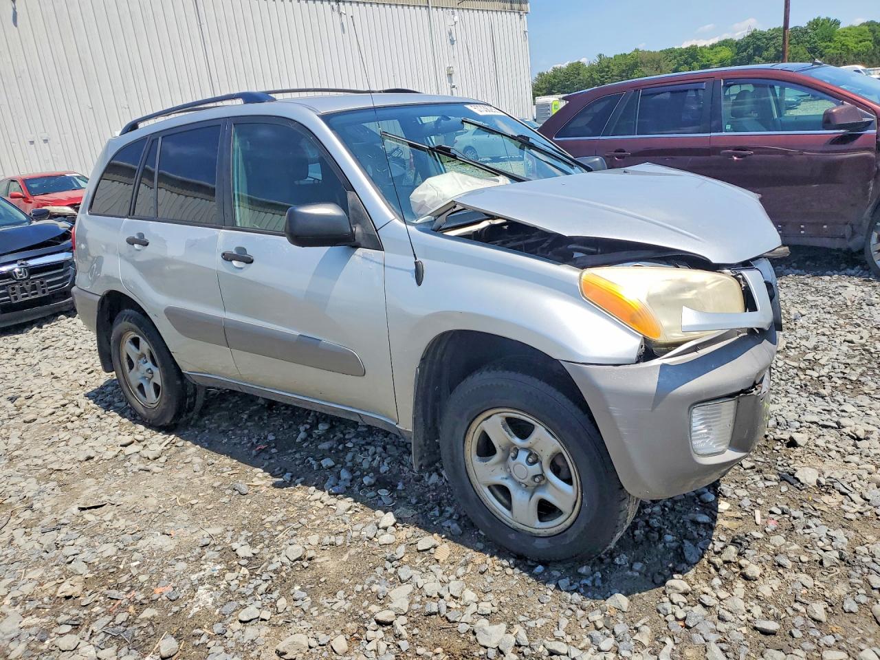 2003 Toyota Rav4 Base Silver vin: JTEHH20V736076170