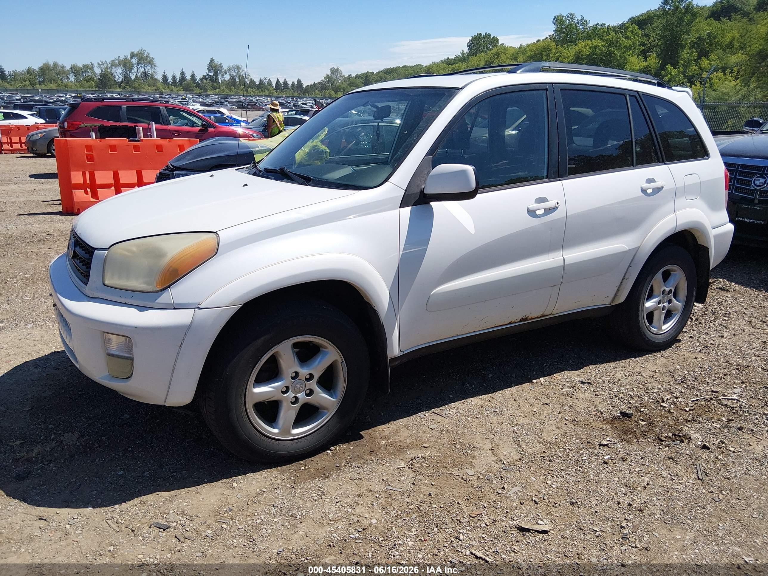 2002 Toyota Rav4   White vin: JTEHH20V820155994
