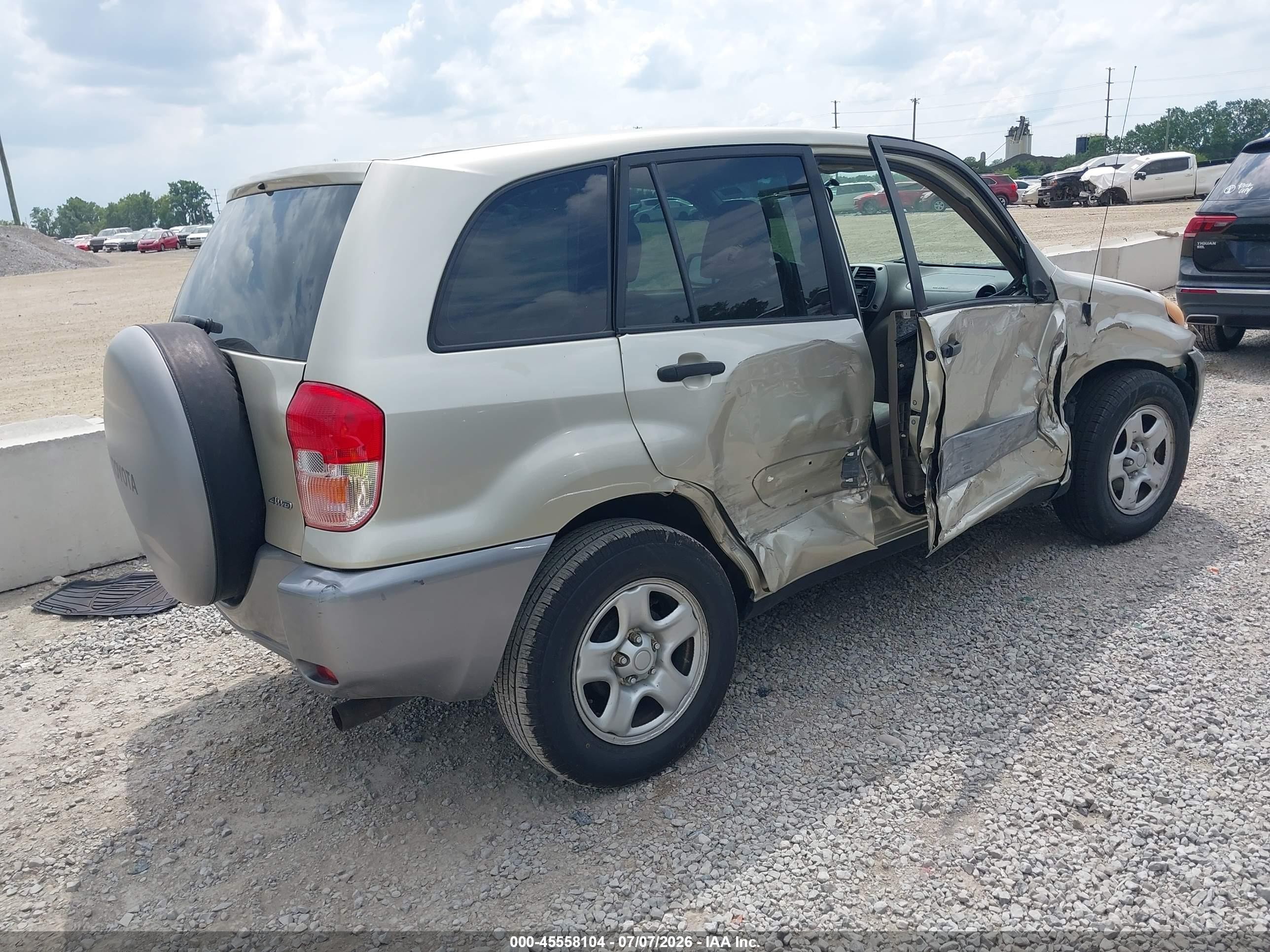 2003 Toyota Rav4   Gold vin: JTEHH20V830227990