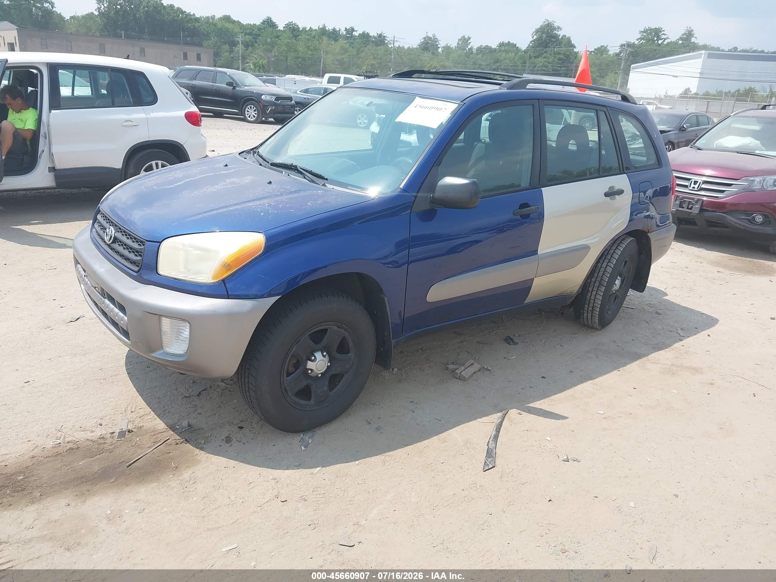 2003 Toyota Rav4   Blue vin: JTEHH20V836084245