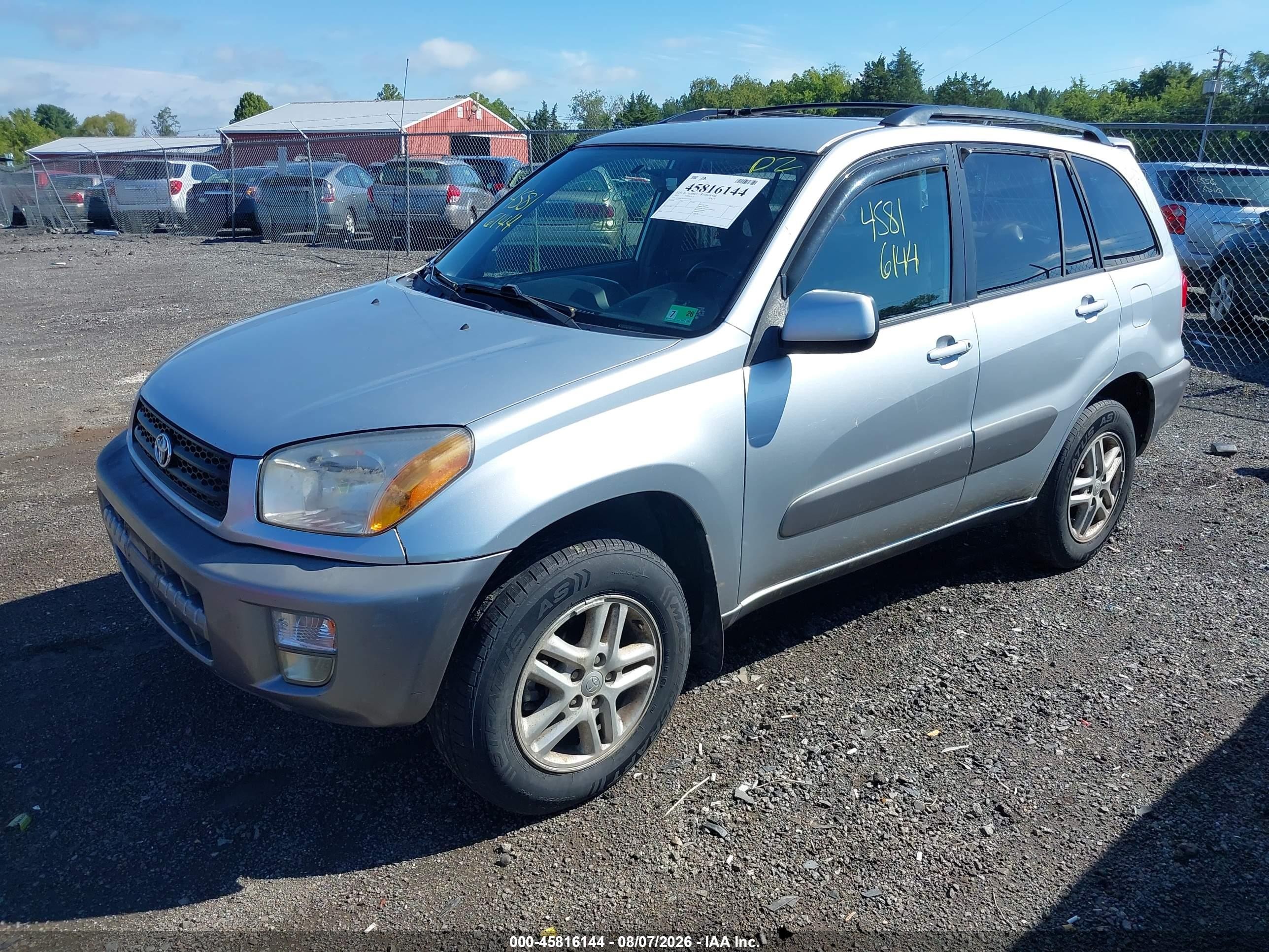2001 Toyota Rav4   Silver vin: JTEHH20V910103966