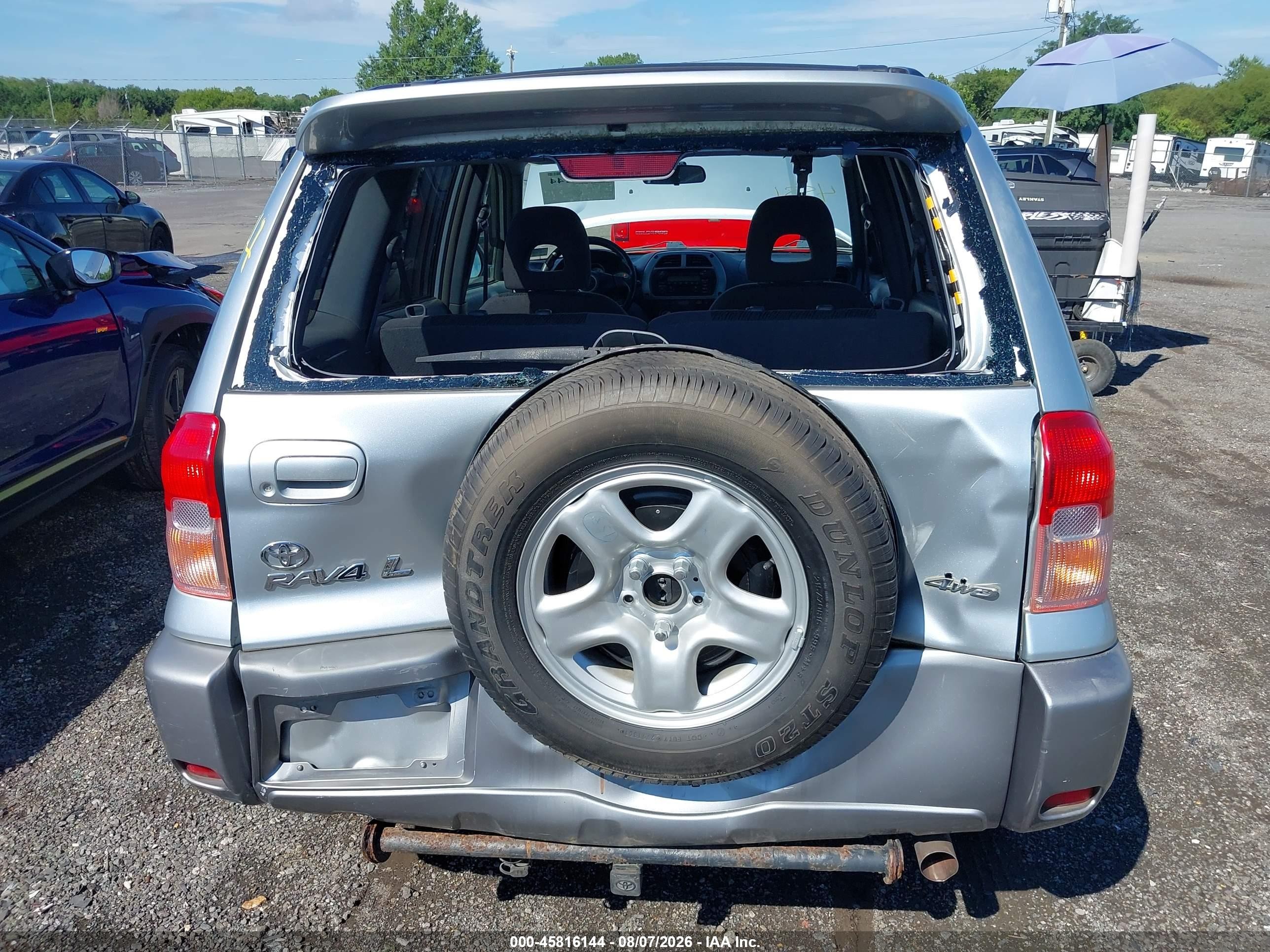 2001 Toyota Rav4   Silver vin: JTEHH20V910103966