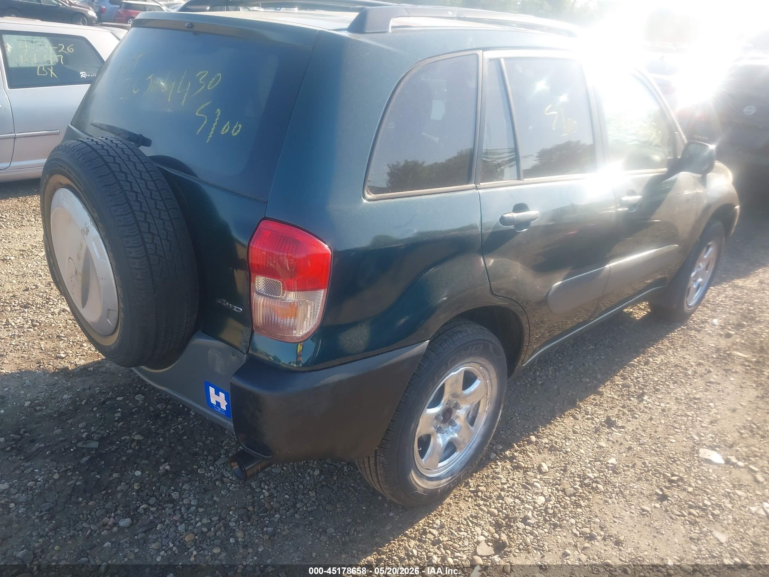 2001 Toyota Rav4   Green vin: JTEHH20V910125949