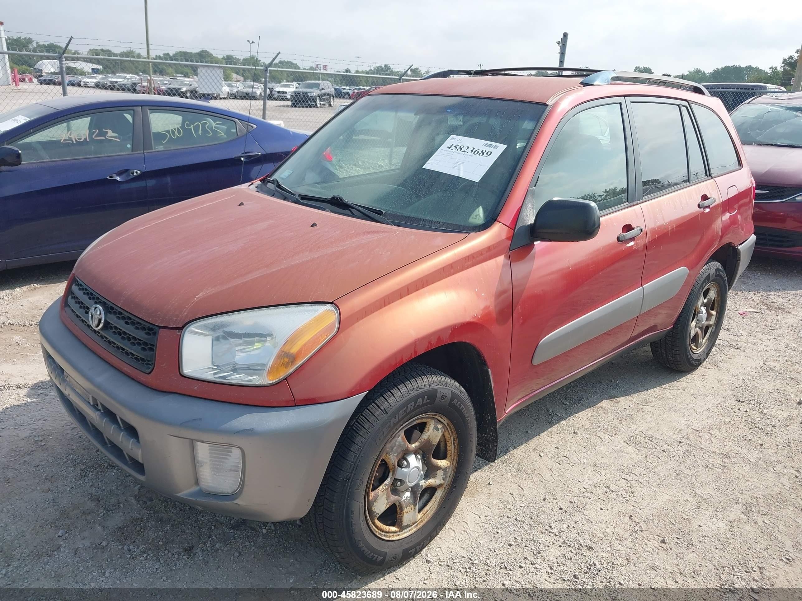 2002 Toyota Rav4   Red vin: JTEHH20VX26045929