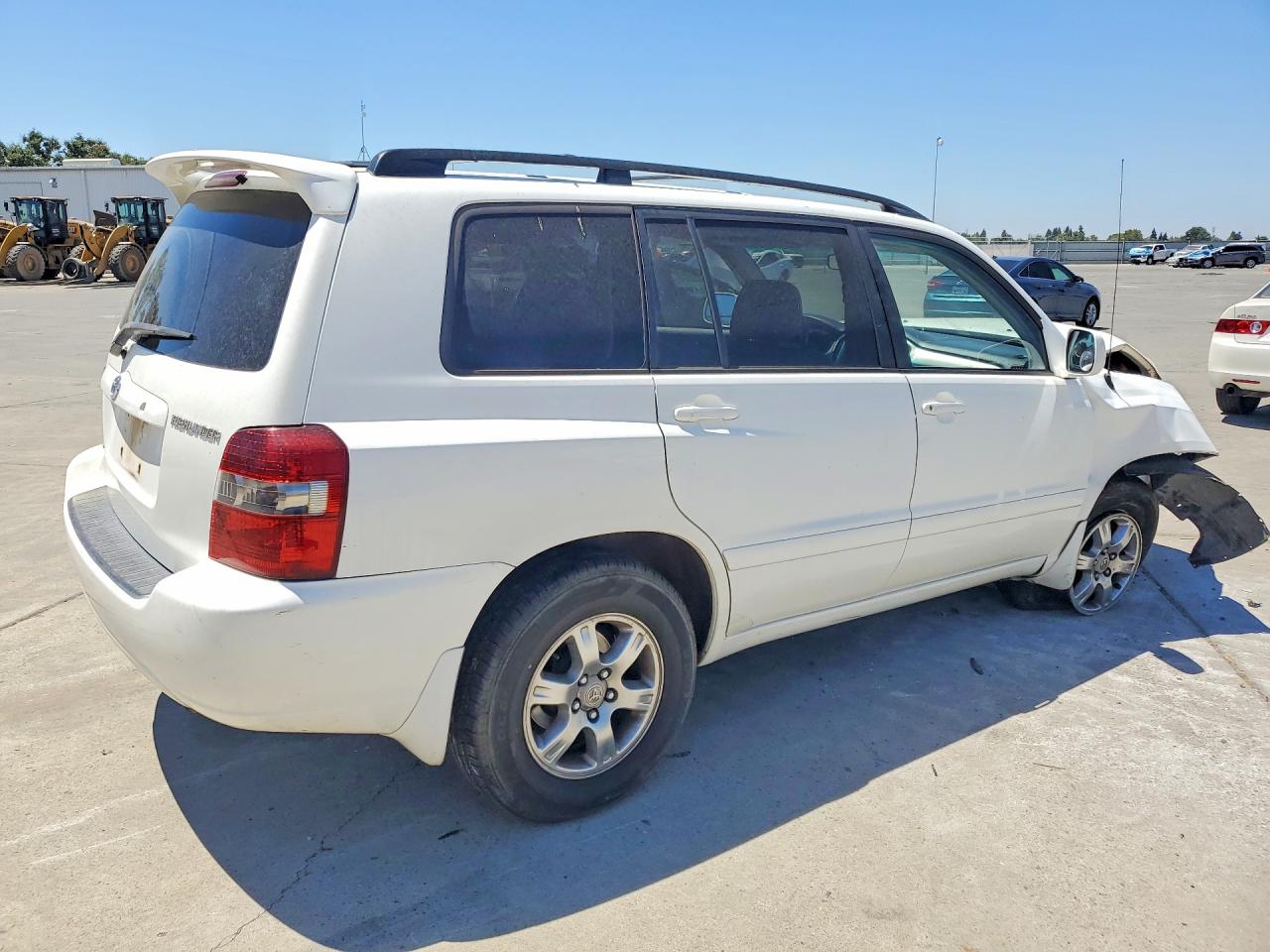 2007 Toyota Highlander Sport White vin: JTEHP21A070201338
