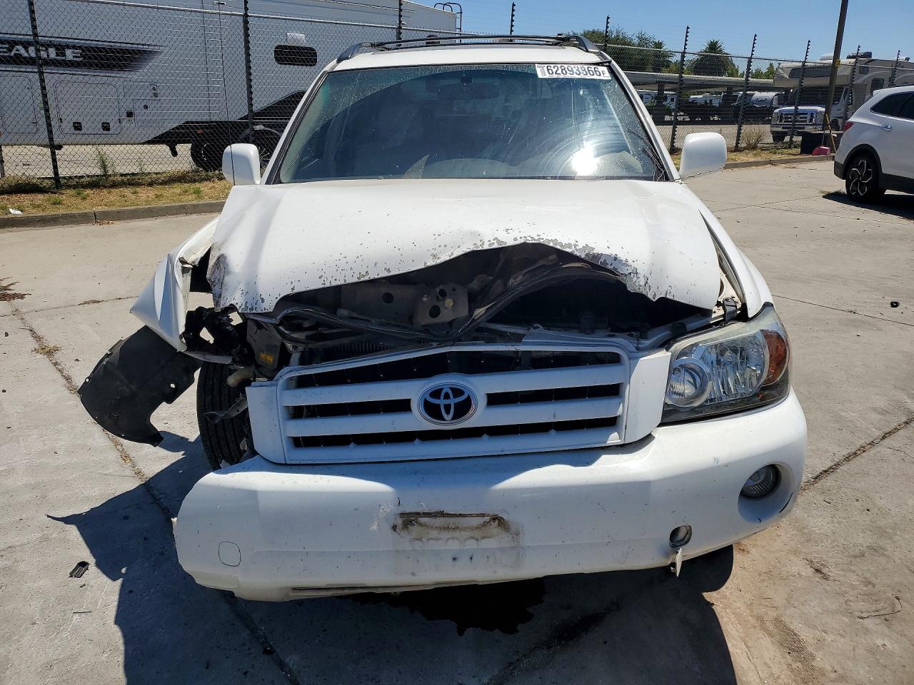 2007 Toyota Highlander Sport White vin: JTEHP21A070201338