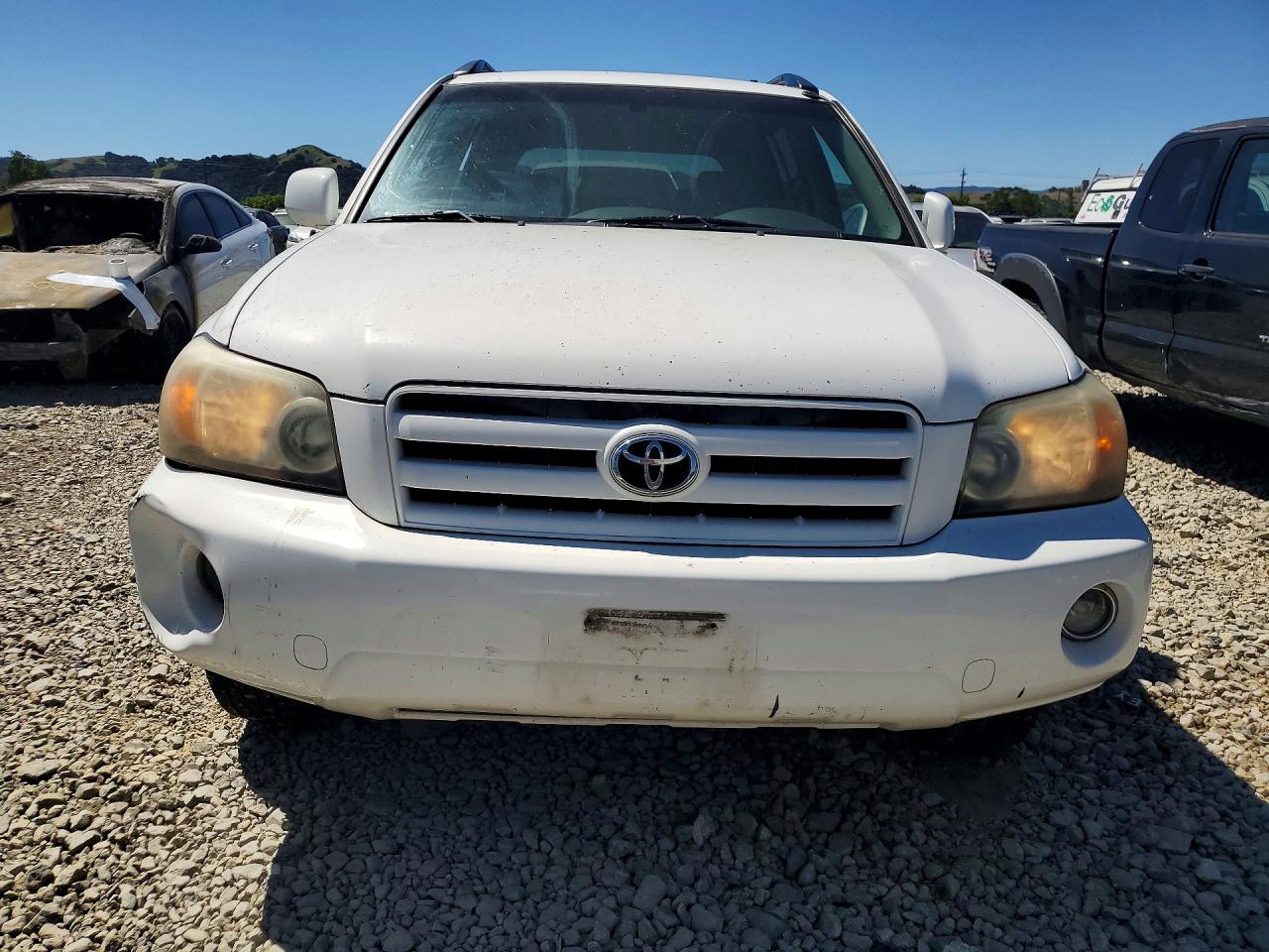 2007 Toyota Highlander Sport White vin: JTEHP21A170197154