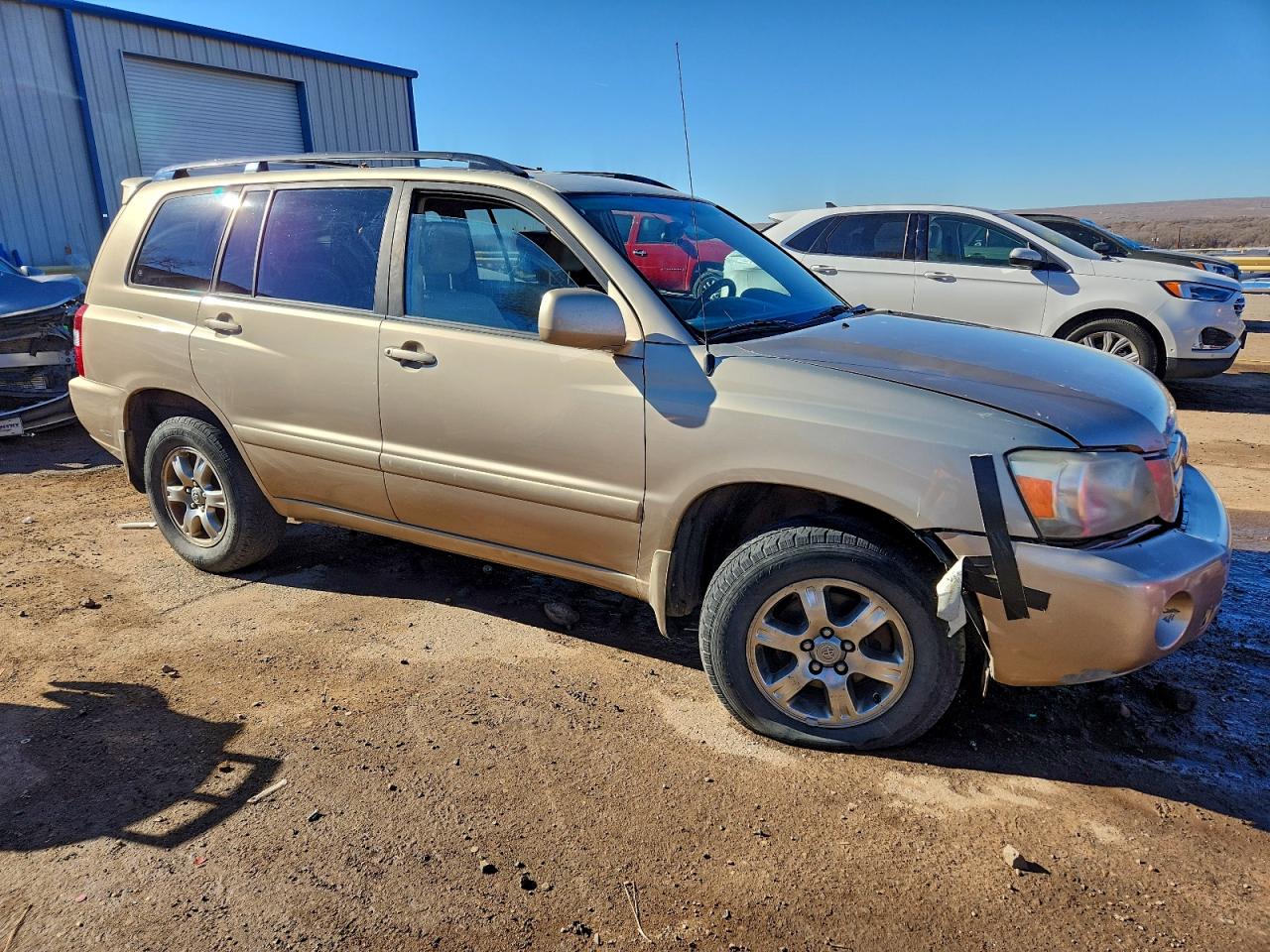 2007 Toyota Highlander Sport Gold vin: JTEHP21A270205729