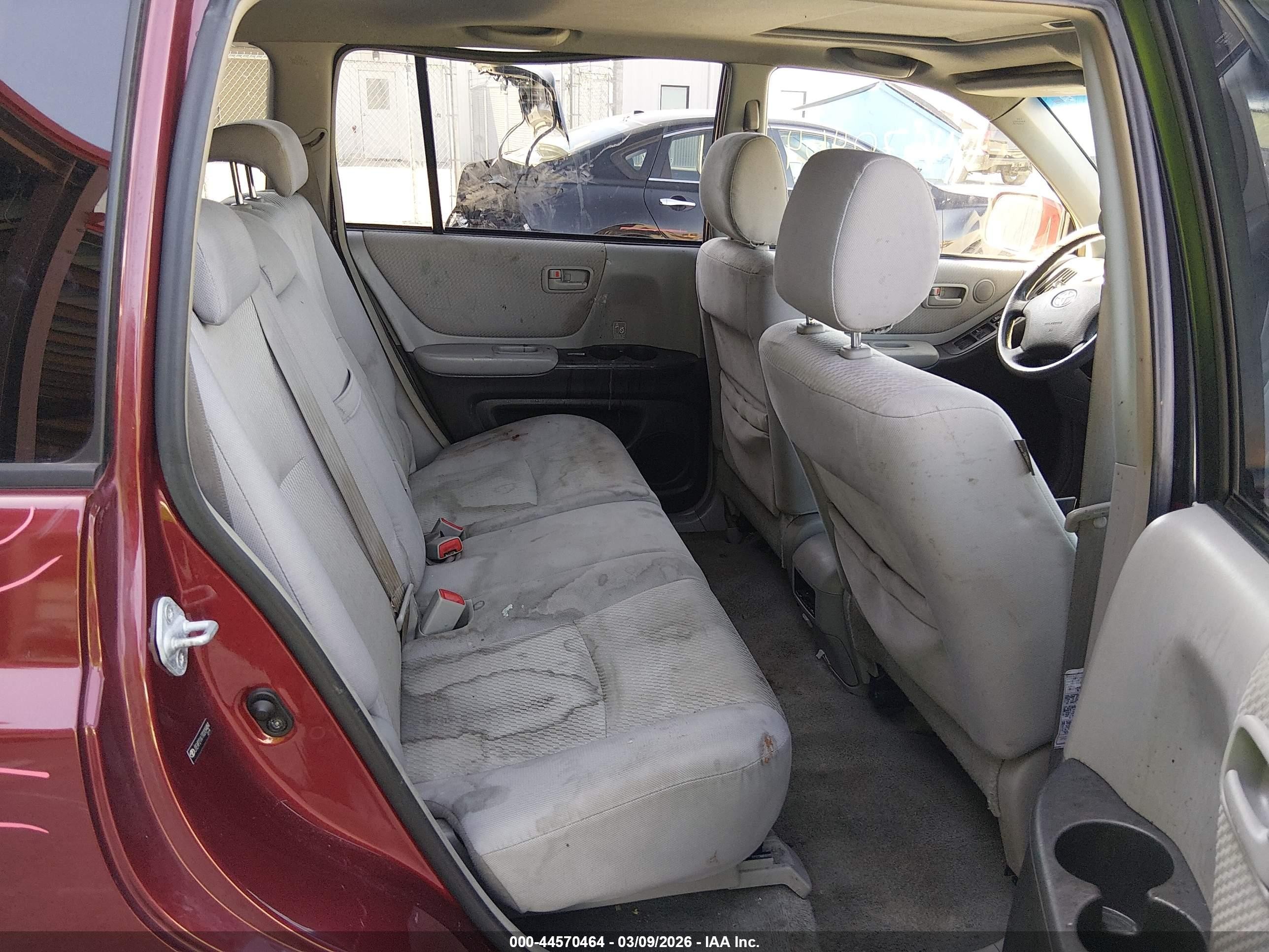 2007 Toyota Highlander V6 Red vin: JTEHP21A770209484
