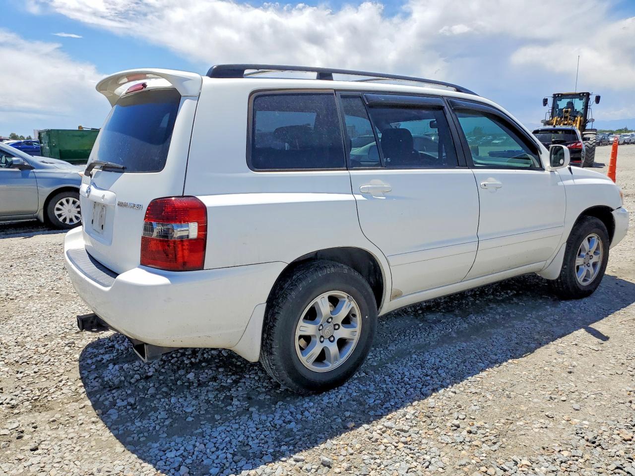 2007 Toyota Highlander Sport White vin: JTEHP21A970190940