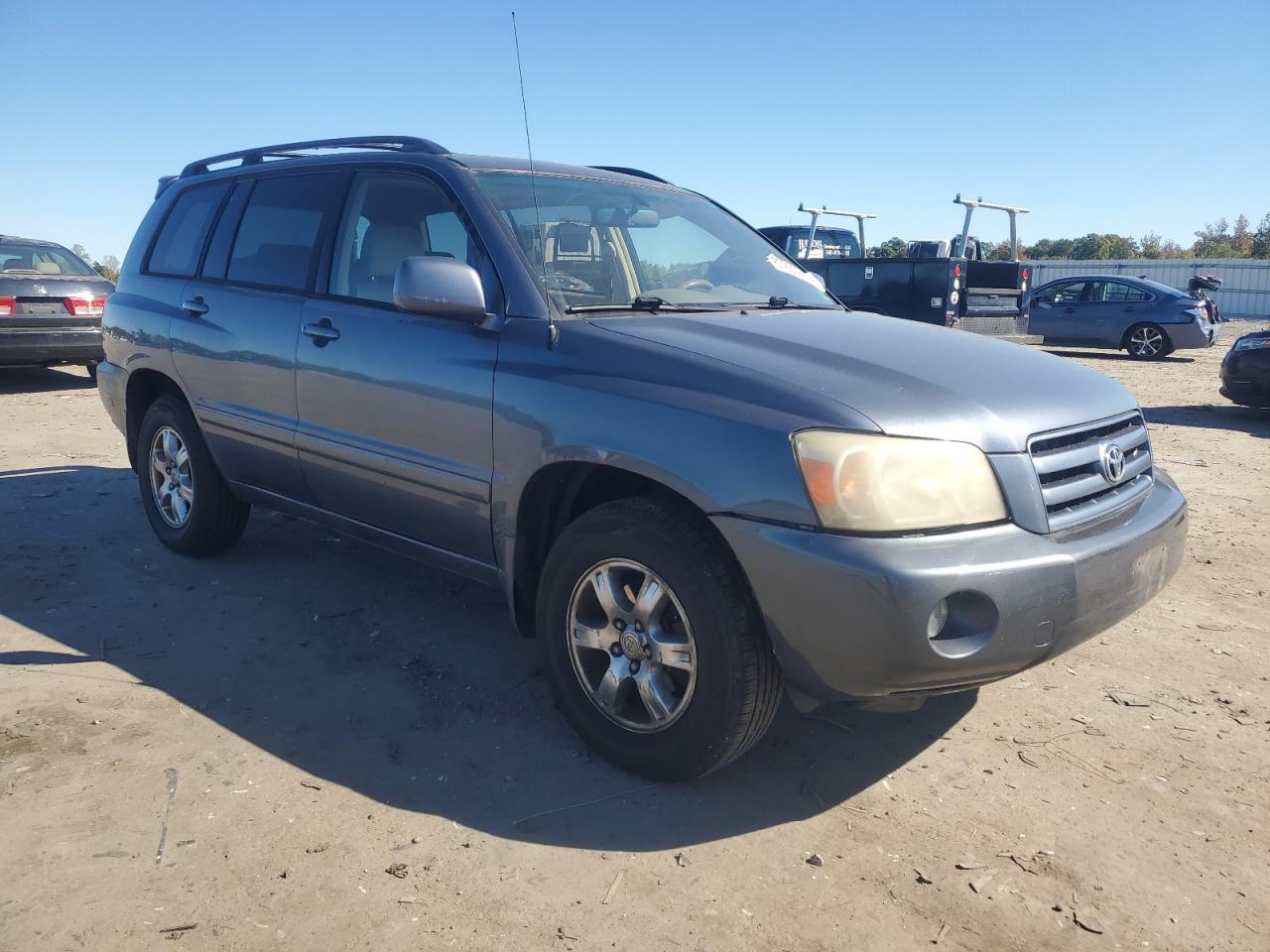 2007 Toyota Highlander Sport Синий vin: JTEHP21A970205713