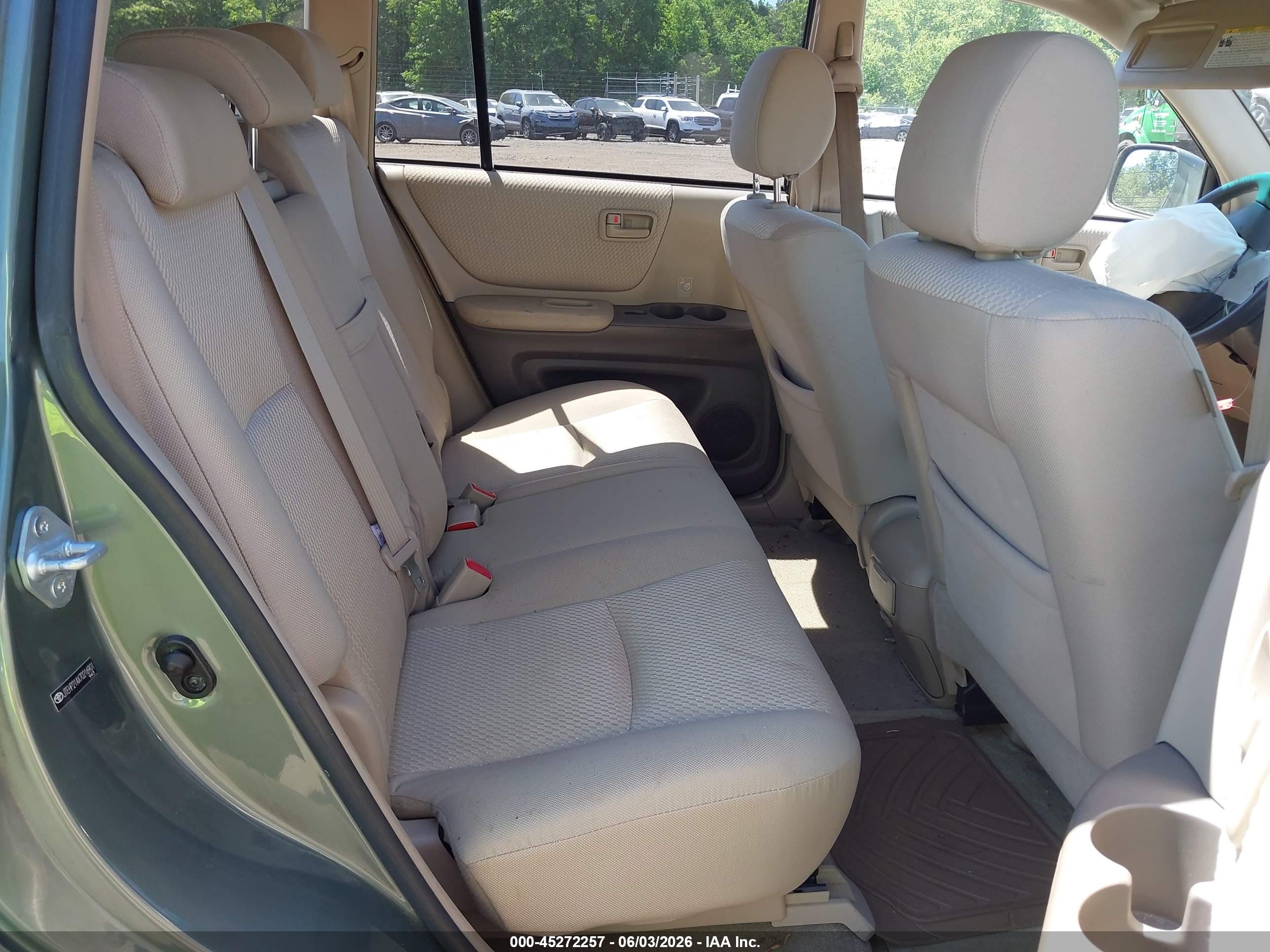 2007 Toyota Highlander V6 Green vin: JTEHP21AX70216901