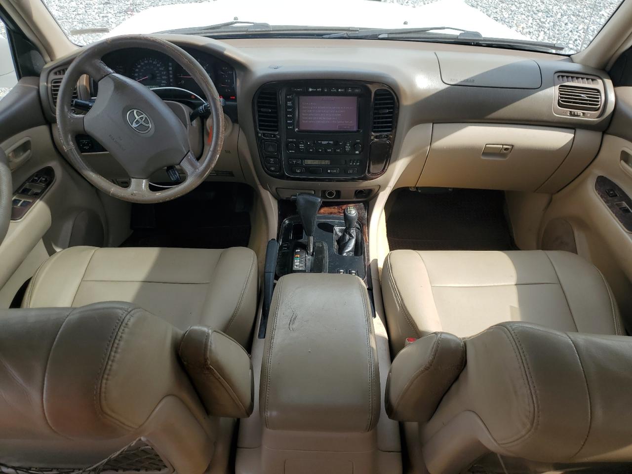 2002 Toyota Land Cruiser White vin: JTEHT05J022025155