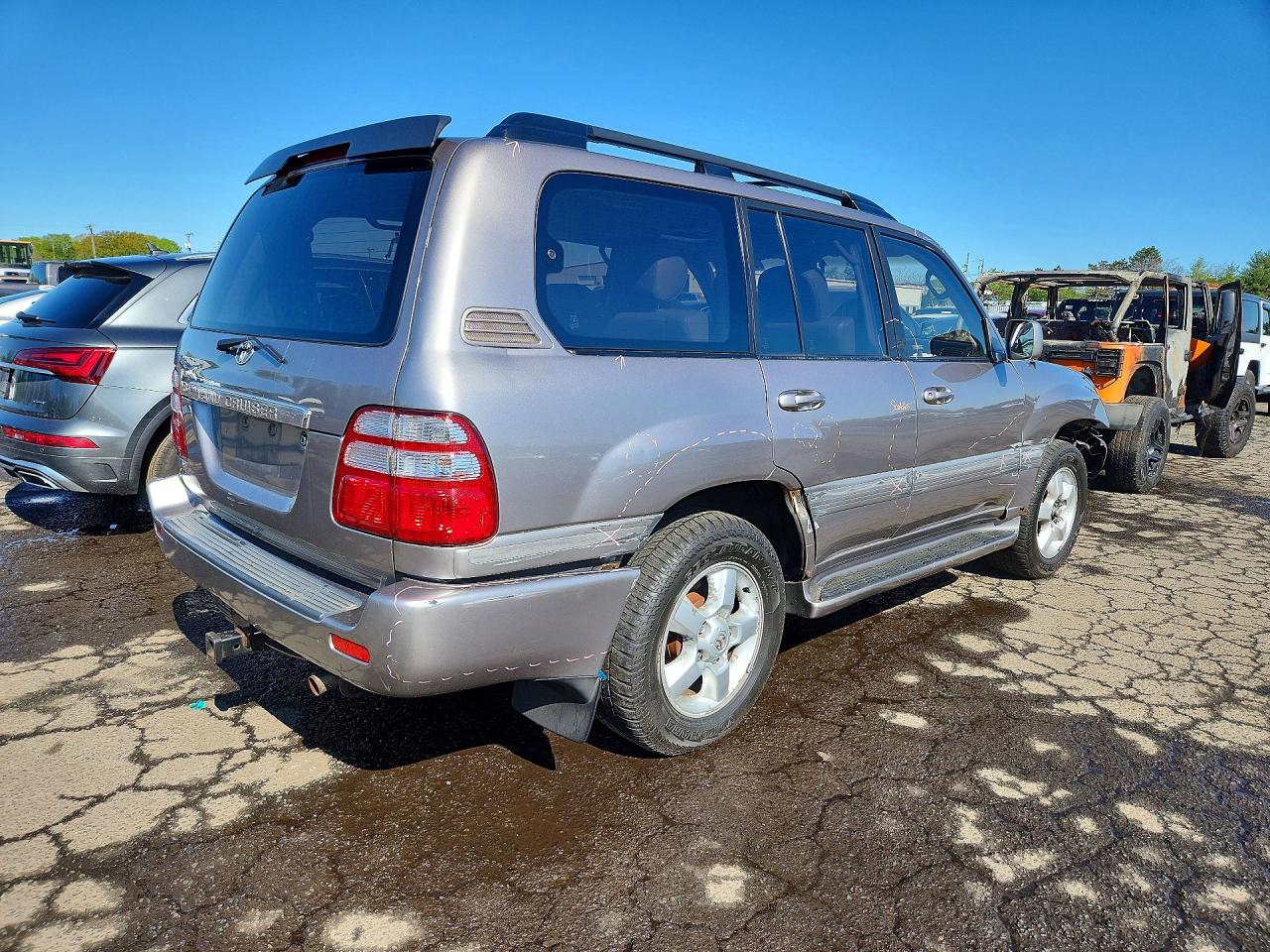 2003 Toyota Land Cruiser Base Gray vin: JTEHT05J032048176