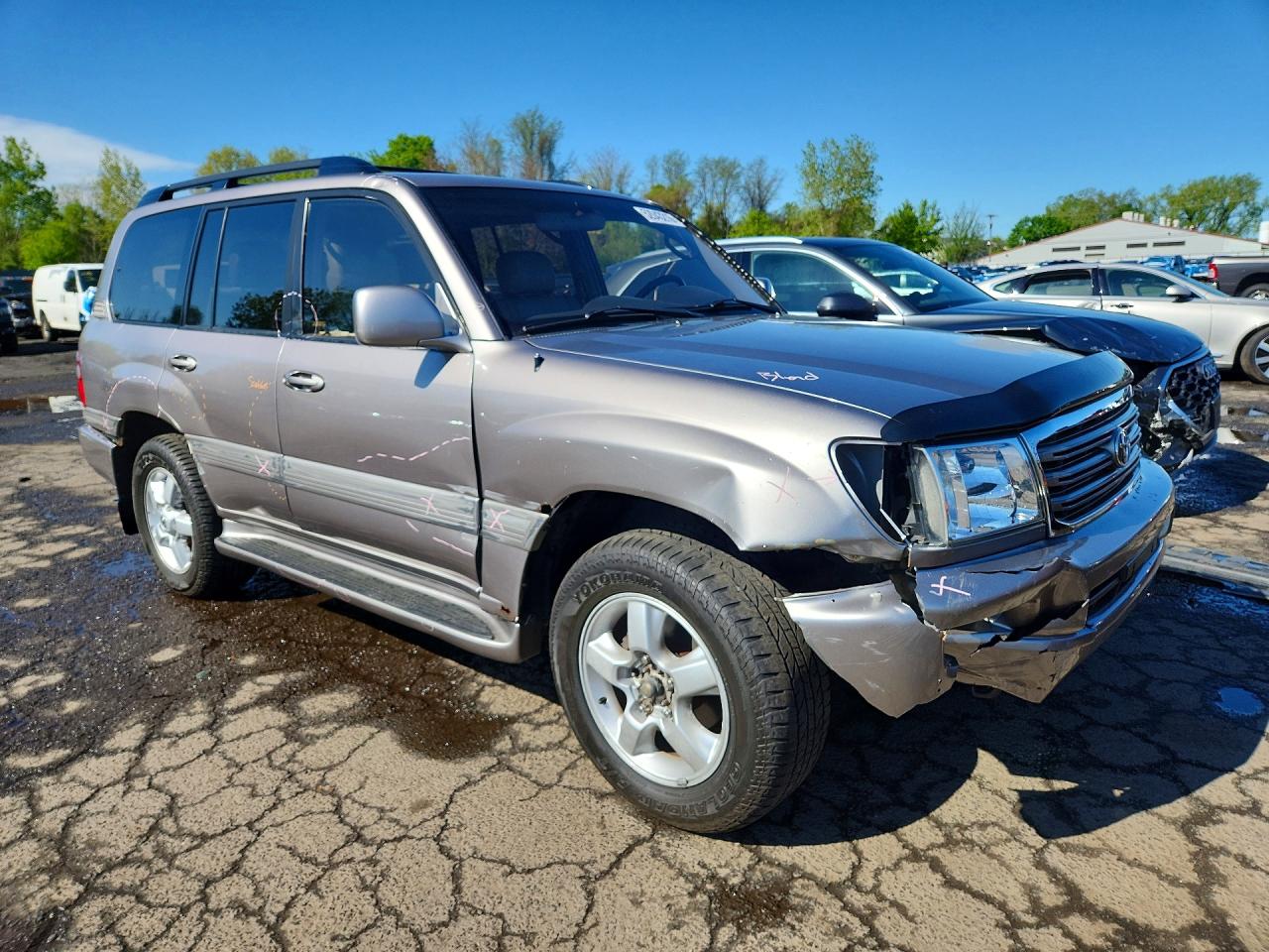 2003 Toyota Land Cruiser Base Gray vin: JTEHT05J032048176