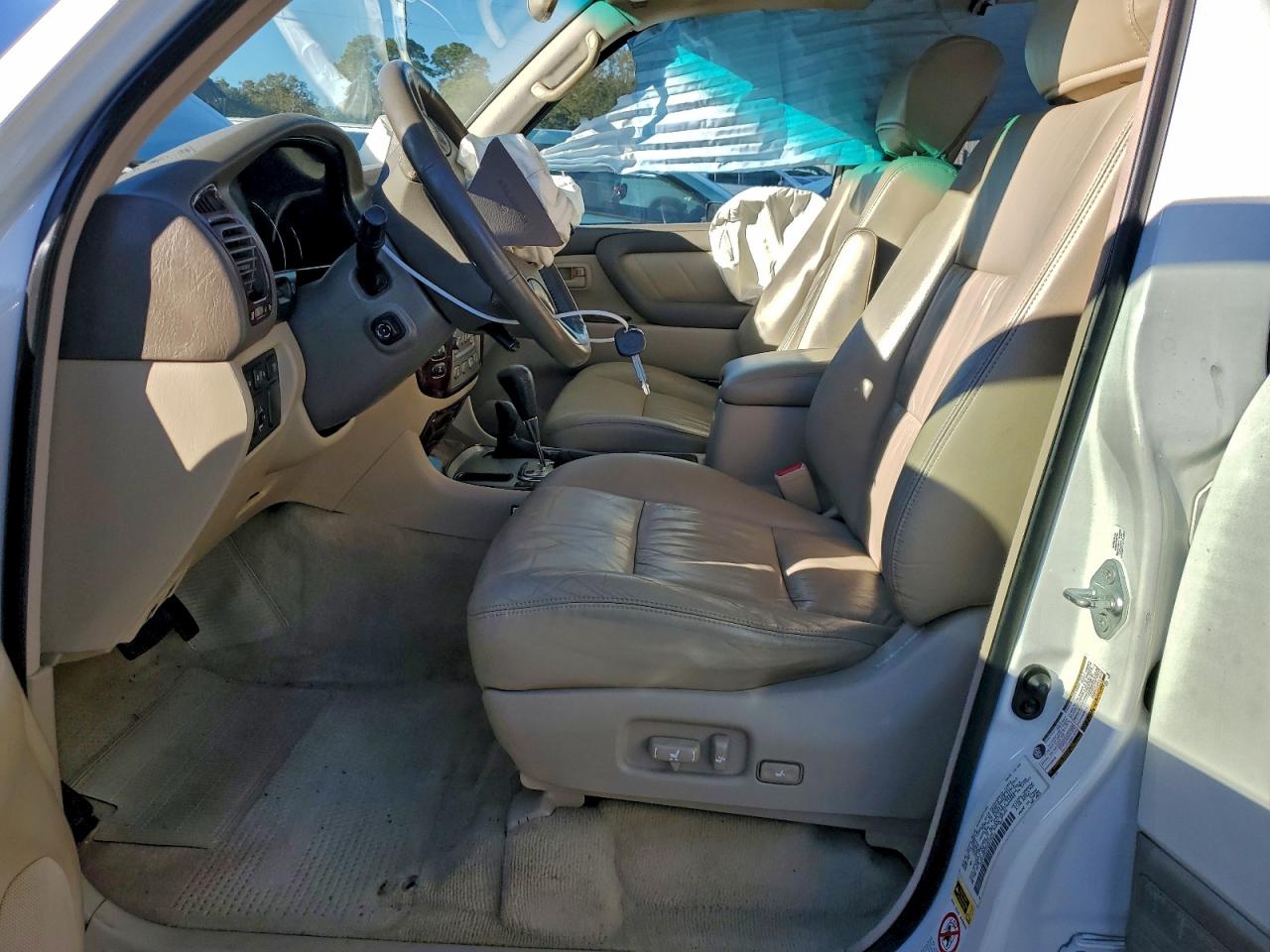 2005 Toyota Land Cruiser White vin: JTEHT05J052075011