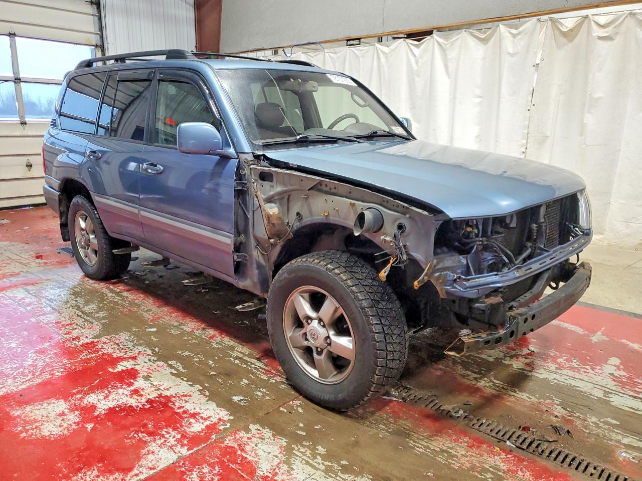2006 Toyota Land Cruiser Base Blue vin: JTEHT05J062083014