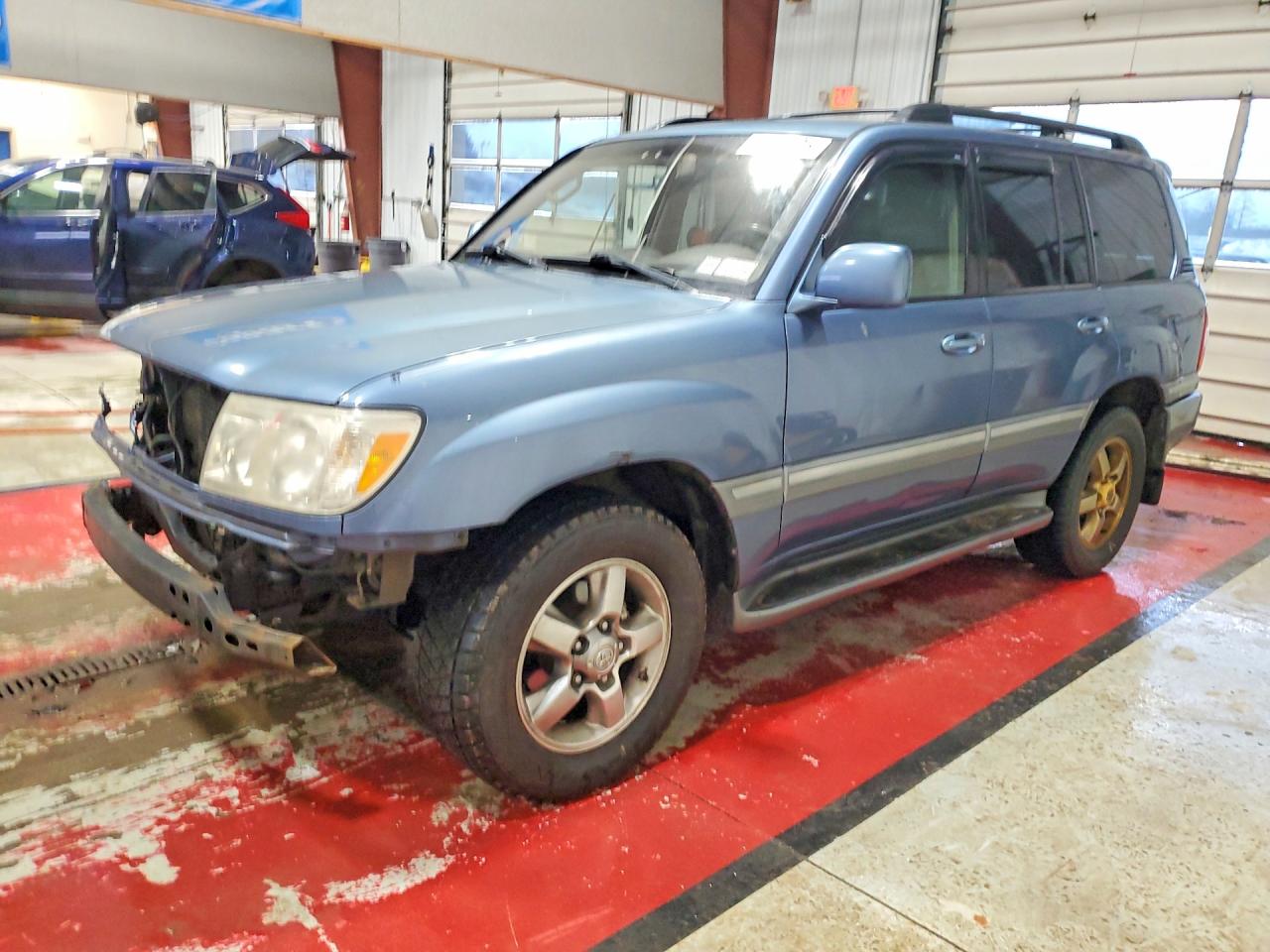 2006 Toyota Land Cruiser Base Blue vin: JTEHT05J062083014