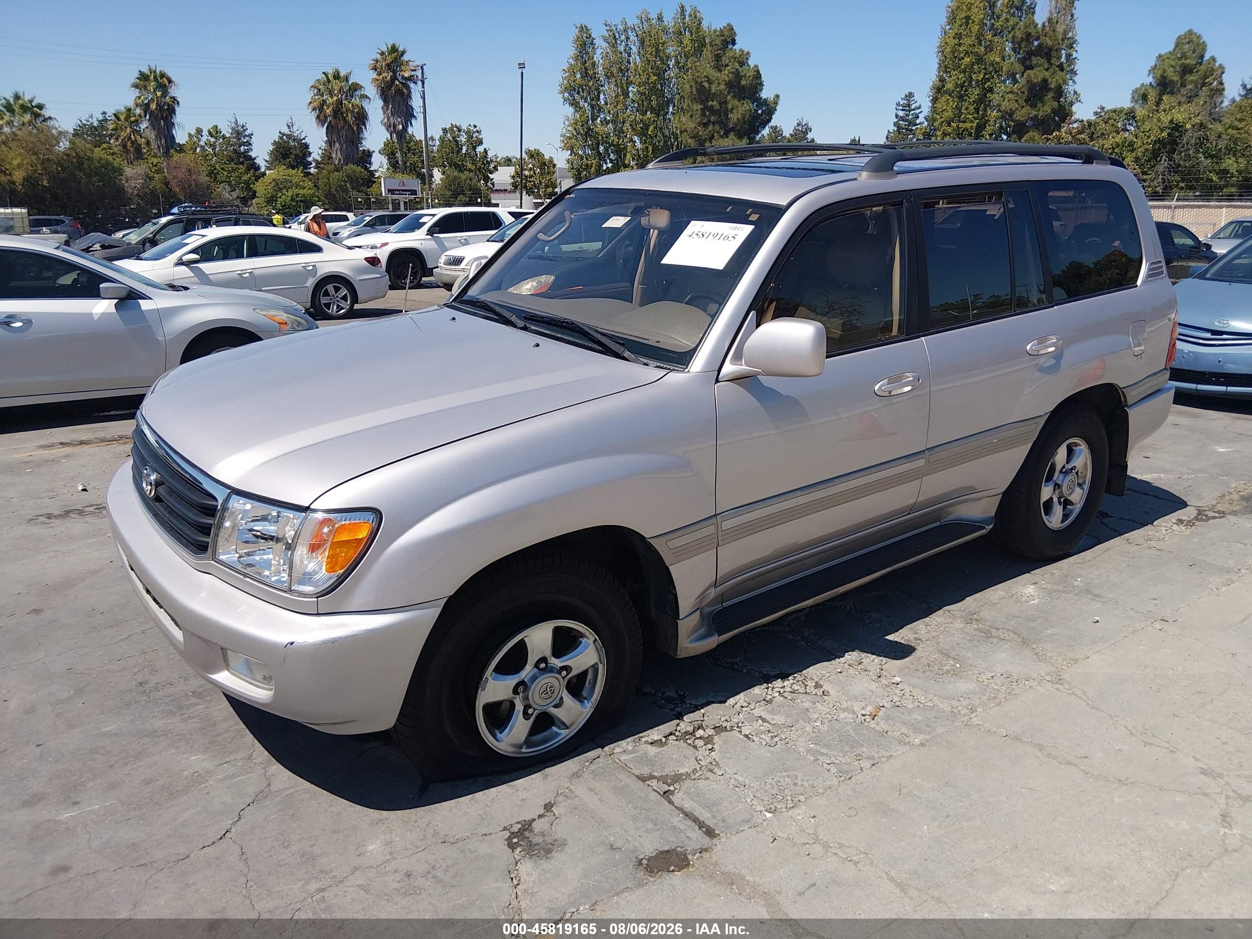 2002 Toyota Land Cruiser   Champagne vin: JTEHT05J122018523