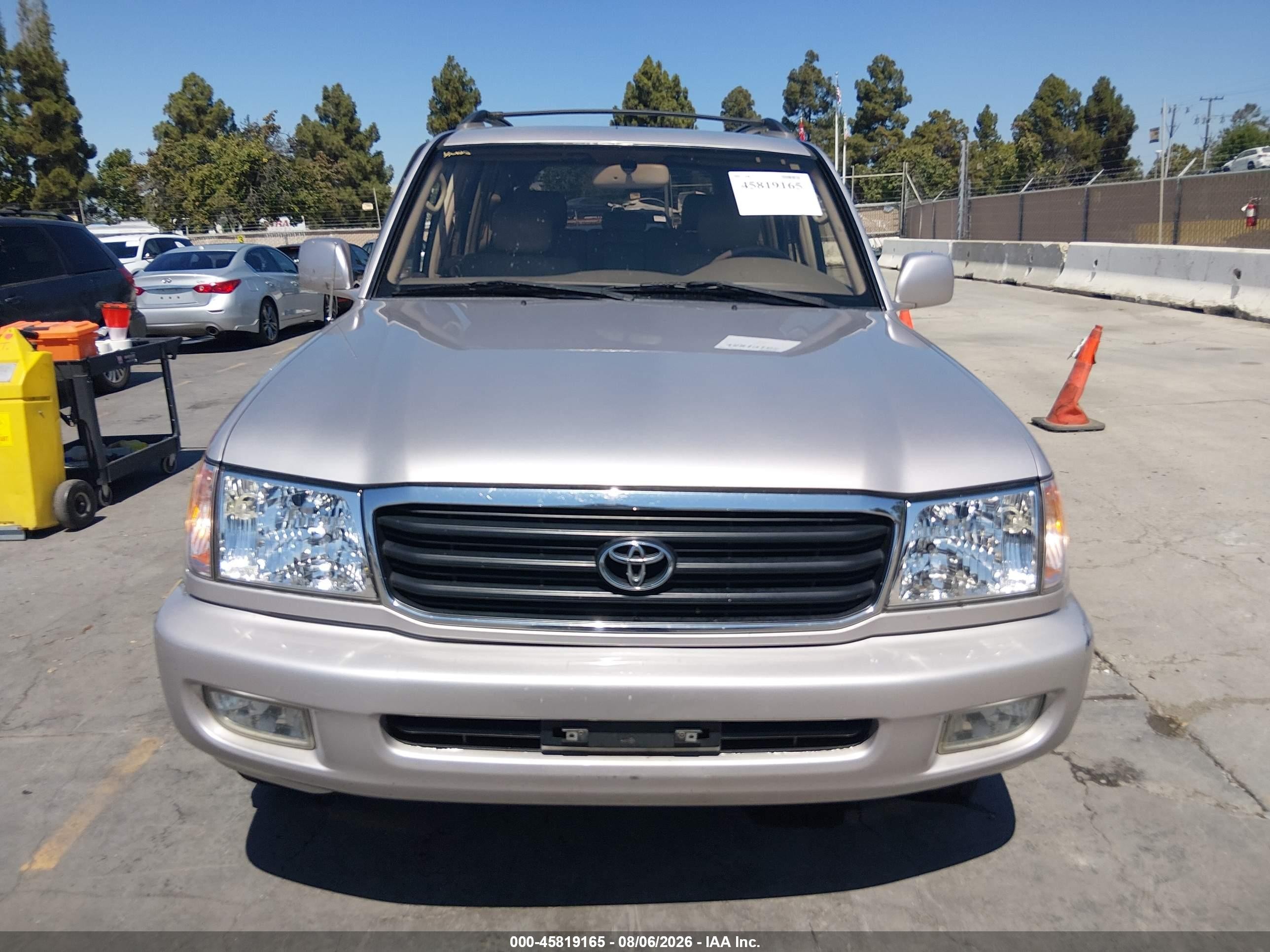 2002 Toyota Land Cruiser   Champagne vin: JTEHT05J122018523