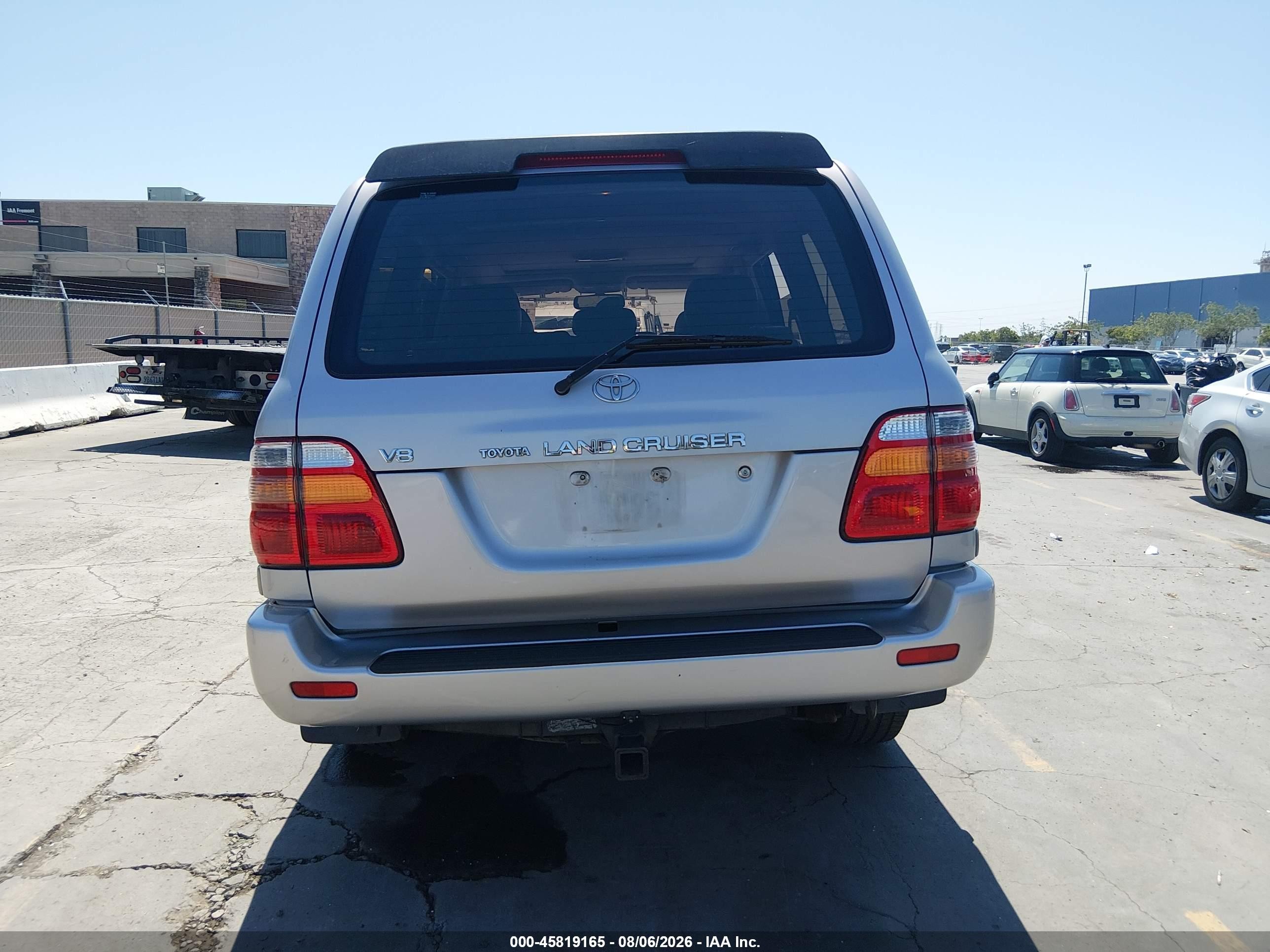 2002 Toyota Land Cruiser   Champagne vin: JTEHT05J122018523