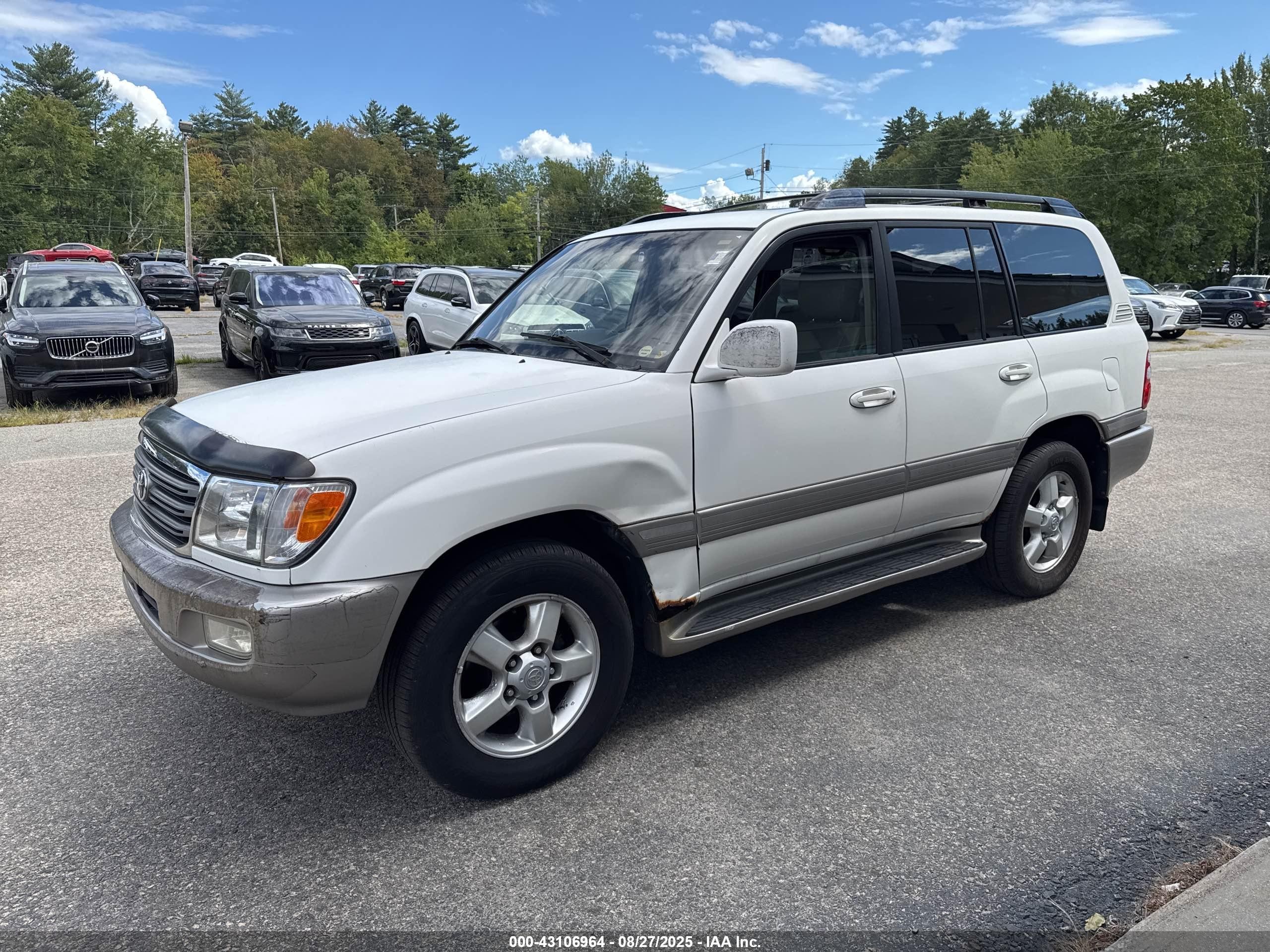 2005 Toyota Land Cruiser   White vin: JTEHT05J152076068