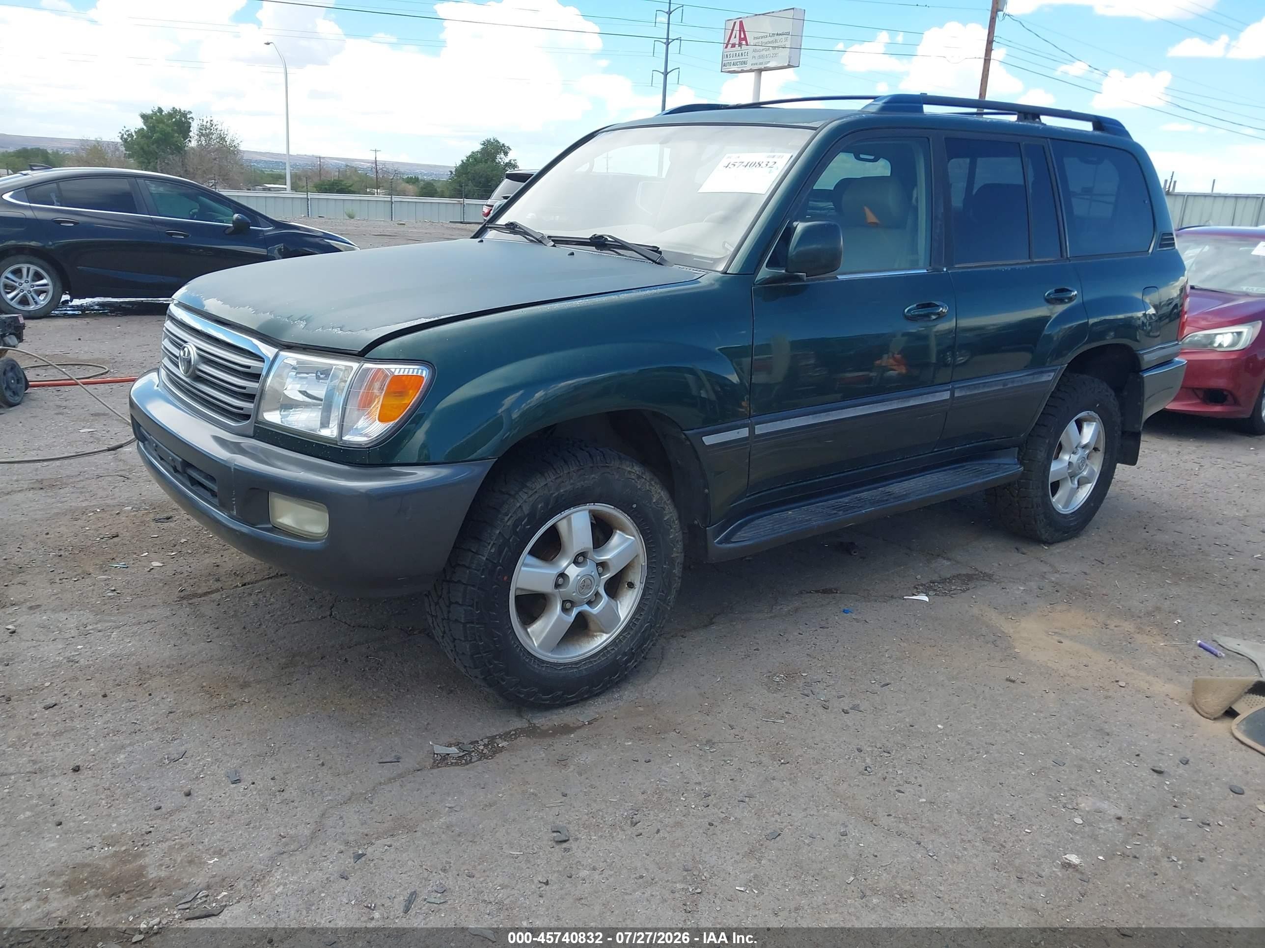 2005 Toyota Land Cruiser V8 Green vin: JTEHT05J152079245