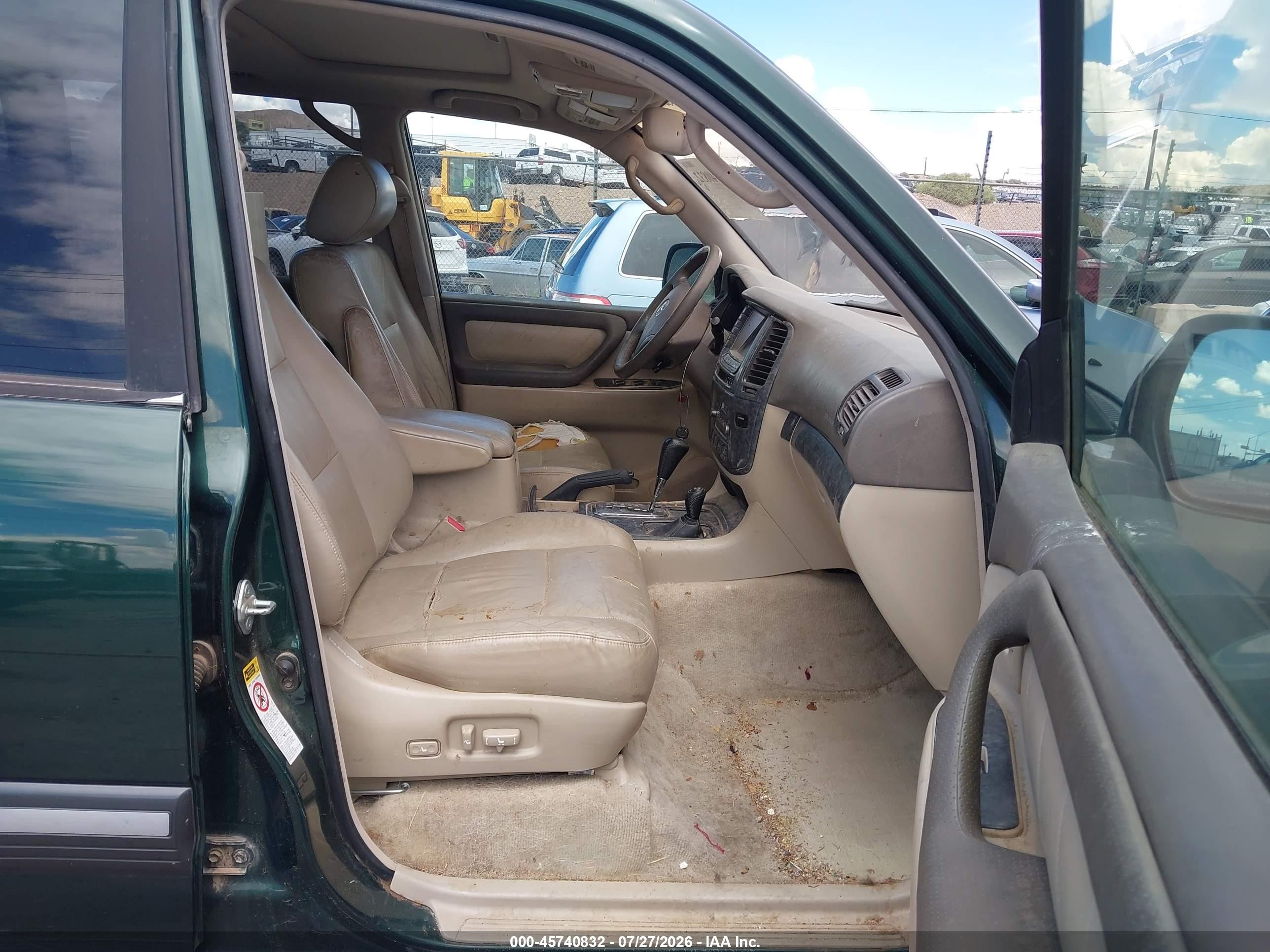 2005 Toyota Land Cruiser V8 Green vin: JTEHT05J152079245