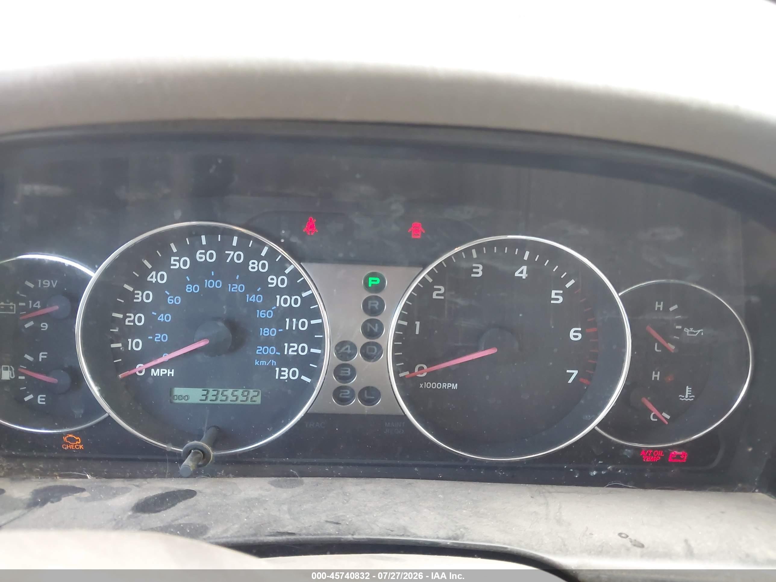 2005 Toyota Land Cruiser V8 Green vin: JTEHT05J152079245