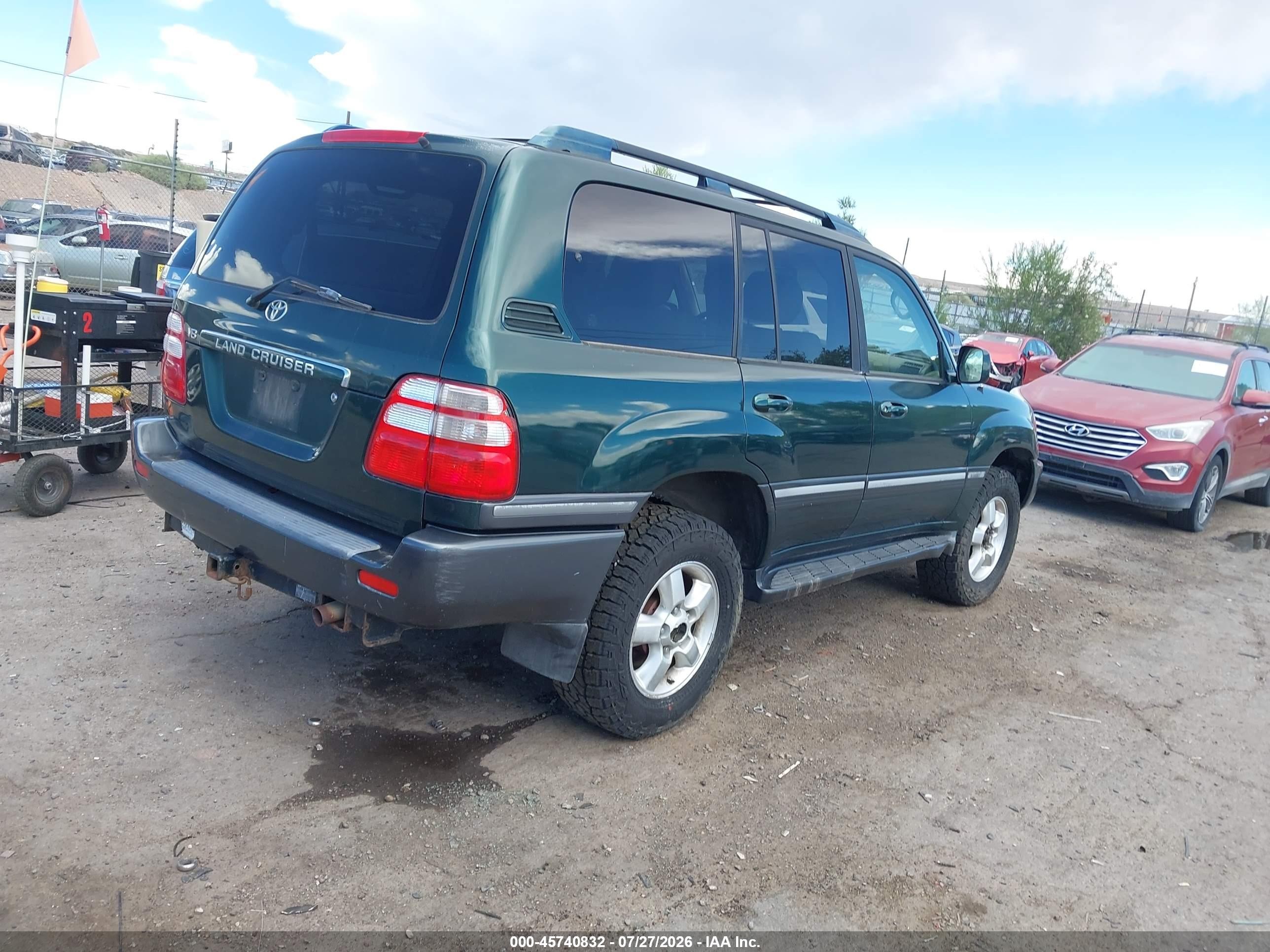 2005 Toyota Land Cruiser V8 Green vin: JTEHT05J152079245