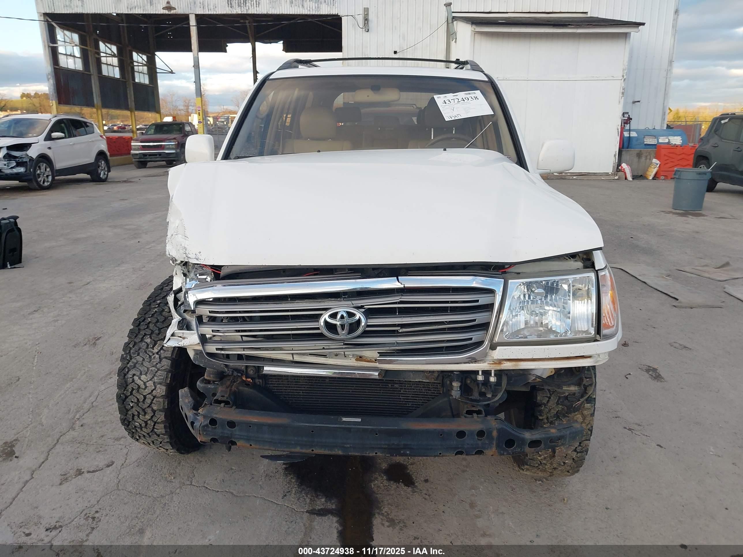 2003 Toyota Land Cruiser   White vin: JTEHT05J232043223