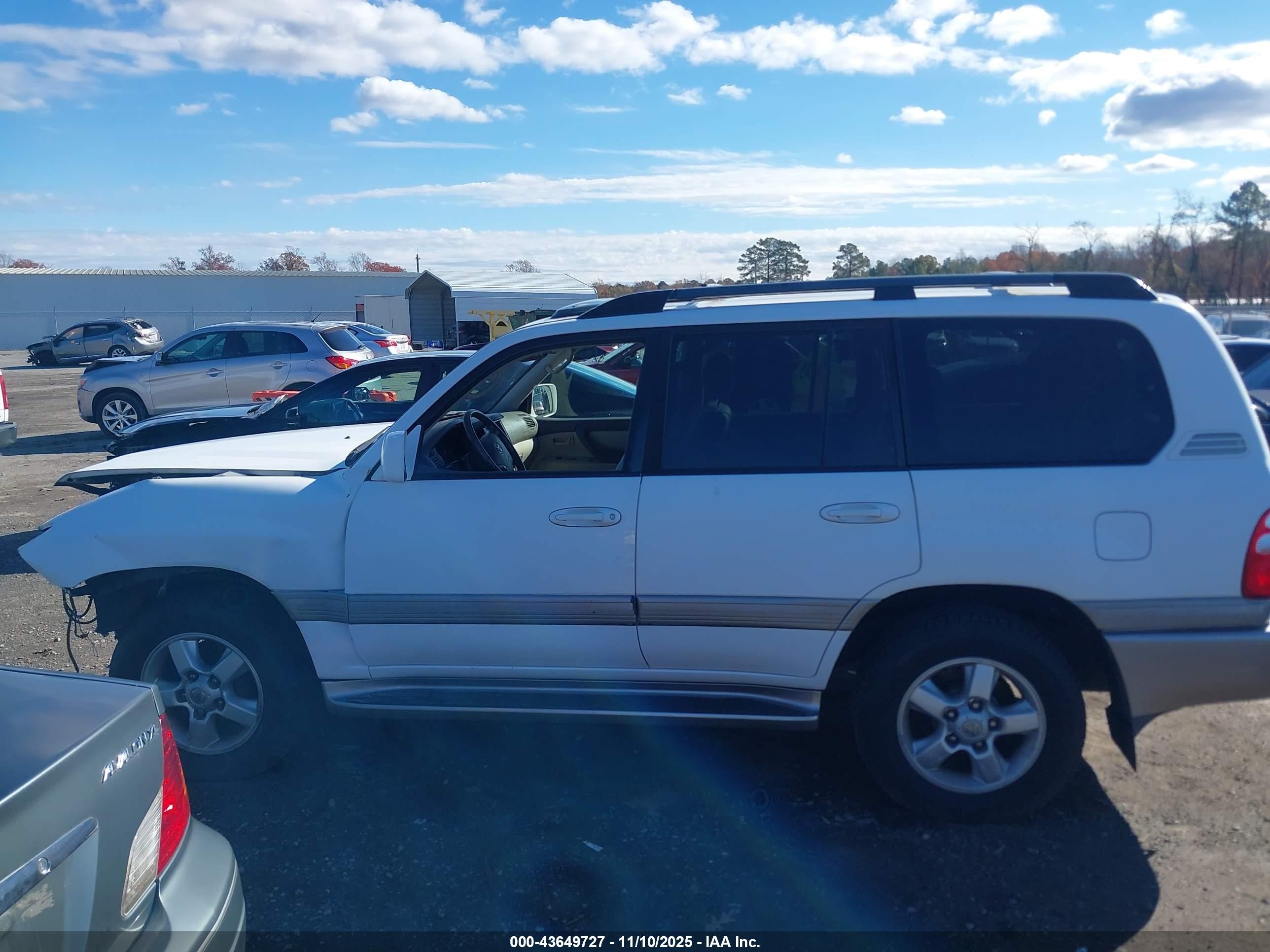 2004 Toyota Land Cruiser   Белый vin: JTEHT05J242057317