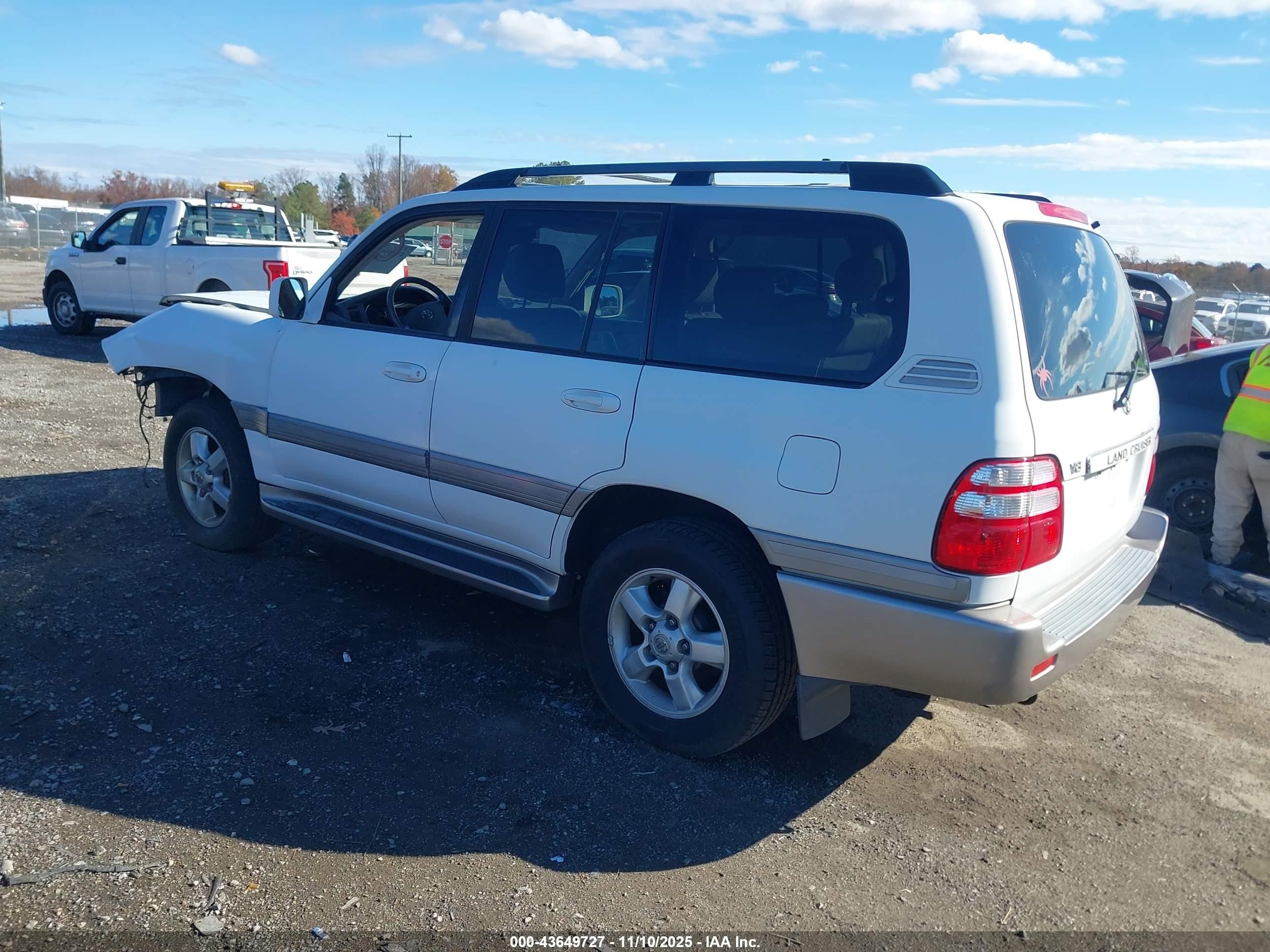 2004 Toyota Land Cruiser   Белый vin: JTEHT05J242057317