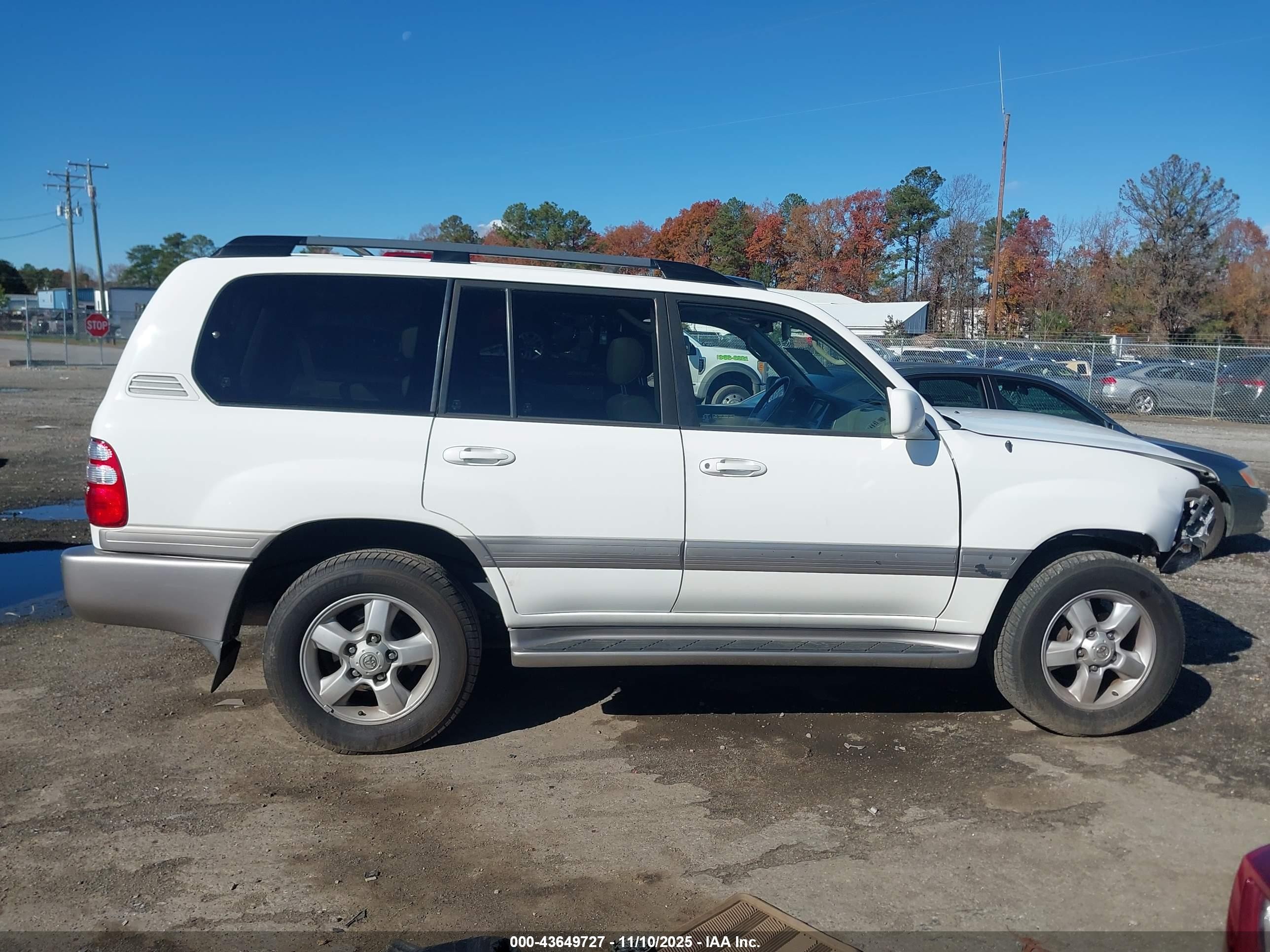 2004 Toyota Land Cruiser   Белый vin: JTEHT05J242057317