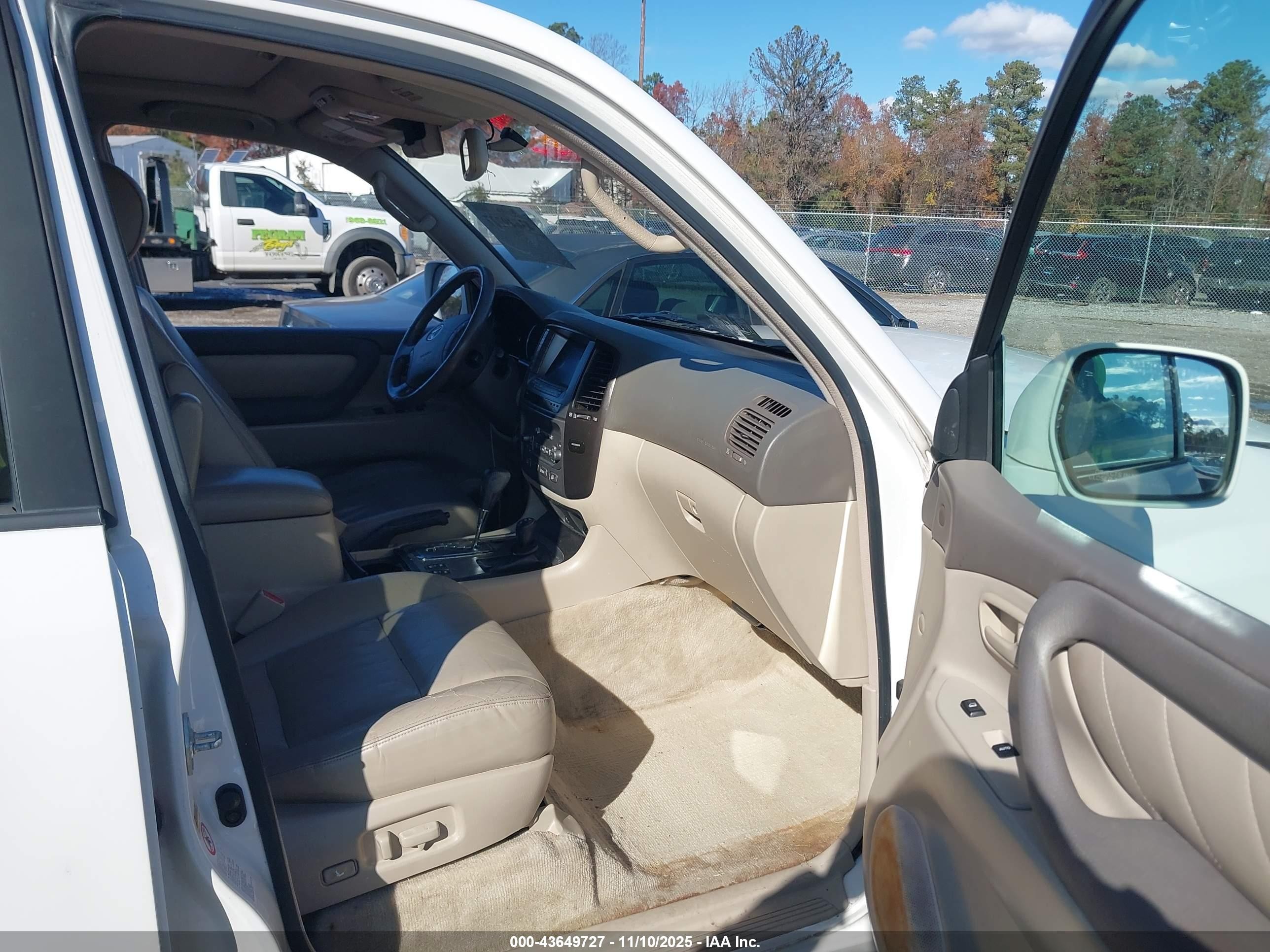 2004 Toyota Land Cruiser   Белый vin: JTEHT05J242057317