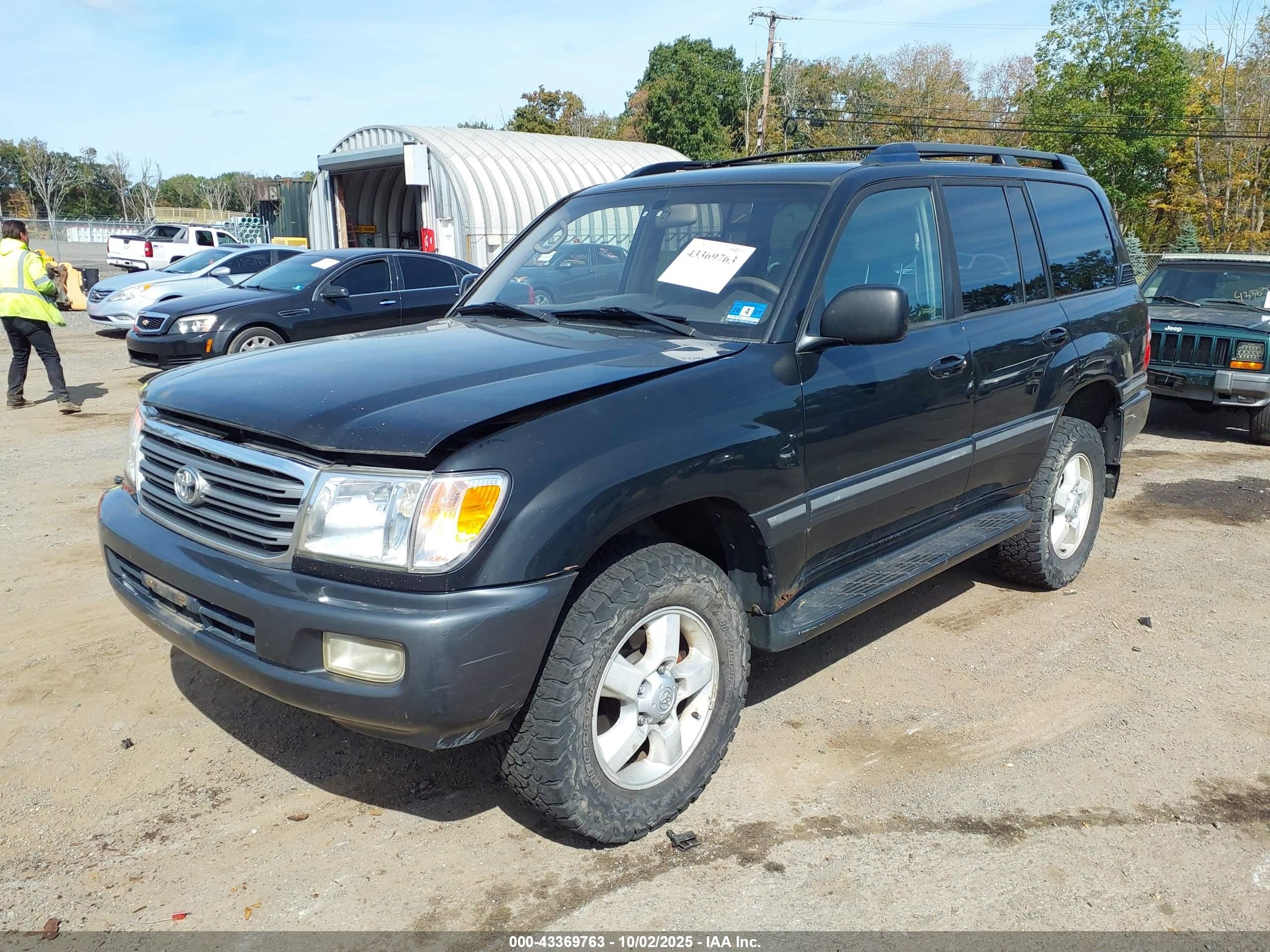 2005 Toyota Land Cruiser V8 Dark Blue vin: JTEHT05J252069226