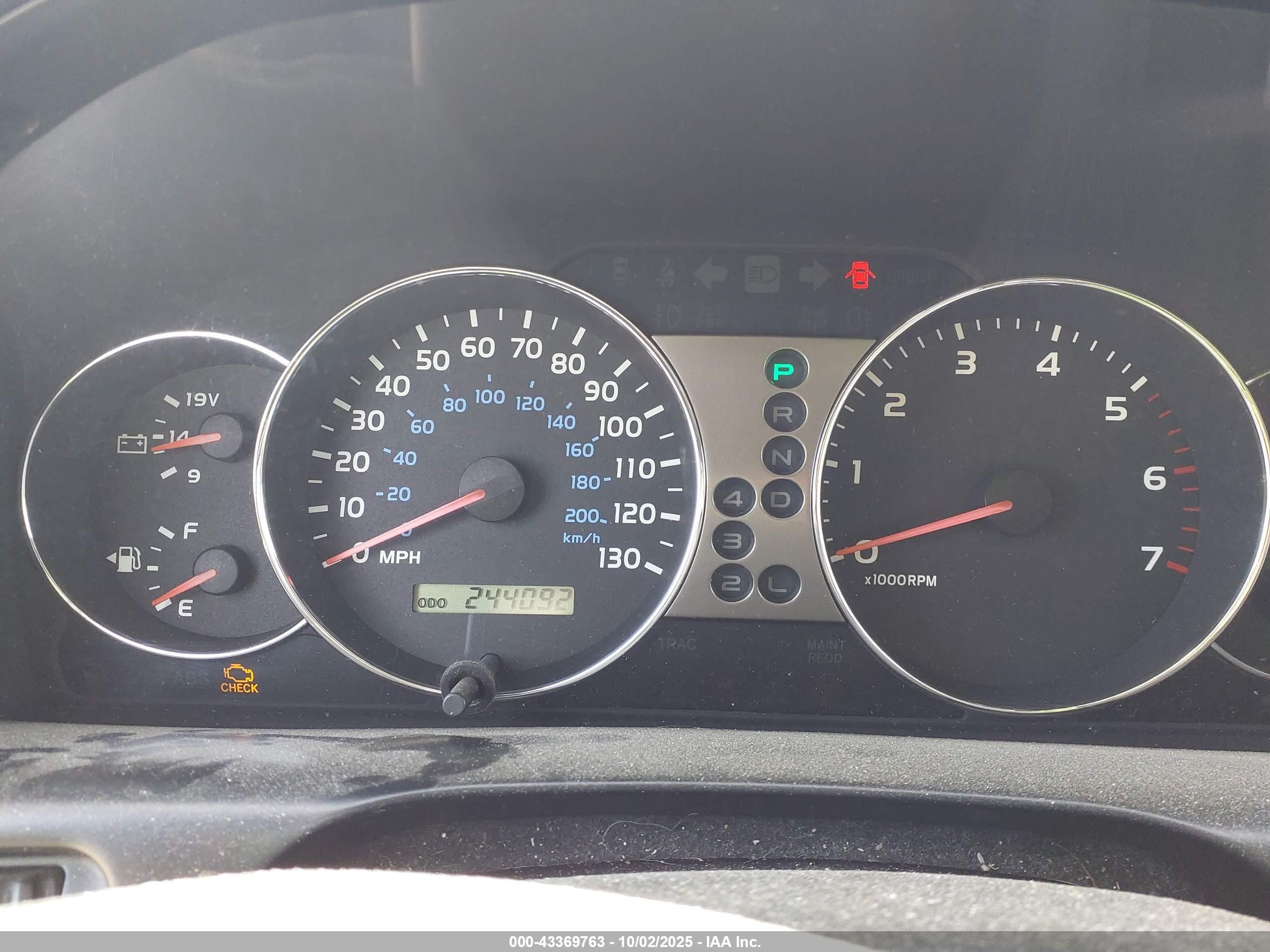 2005 Toyota Land Cruiser V8 Dark Blue vin: JTEHT05J252069226